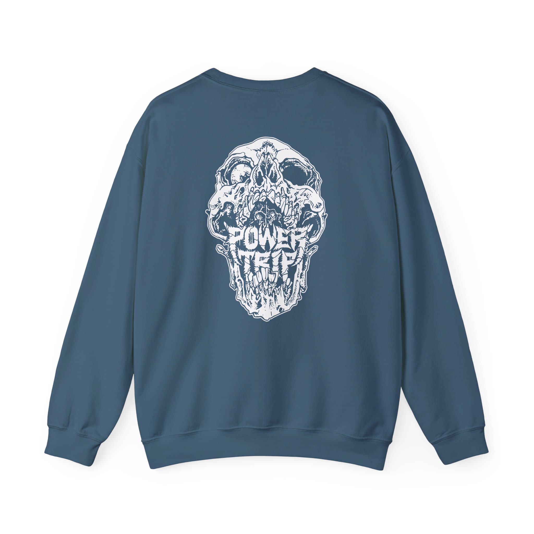 Power Trip Skull Unisex Heavy Blendâ„¢ Crewneck Sweatshirt