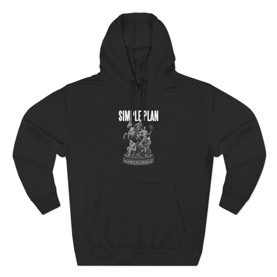 Simple Plan Hard as Rock Three-Panel Fleece Hoodie
