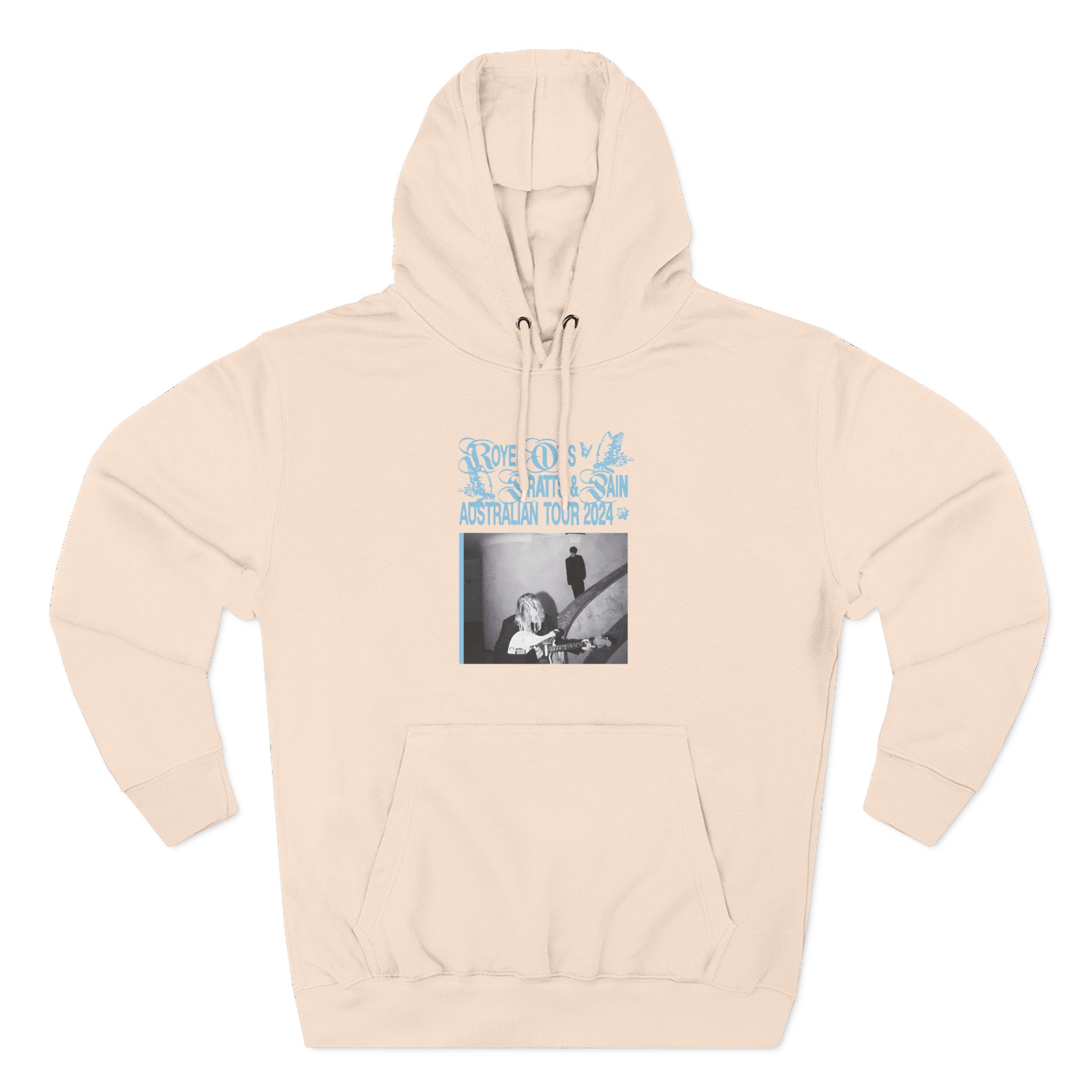 Royel Otis Band Pratts and Pain Australian Tour 2024  Three-Panel Fleece Hoodie