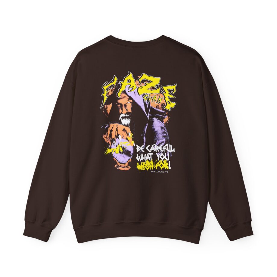 Faze Clan Be Careful What You Wish for Wizard Unisex Heavy Blend™ Crewneck Sweatshirt