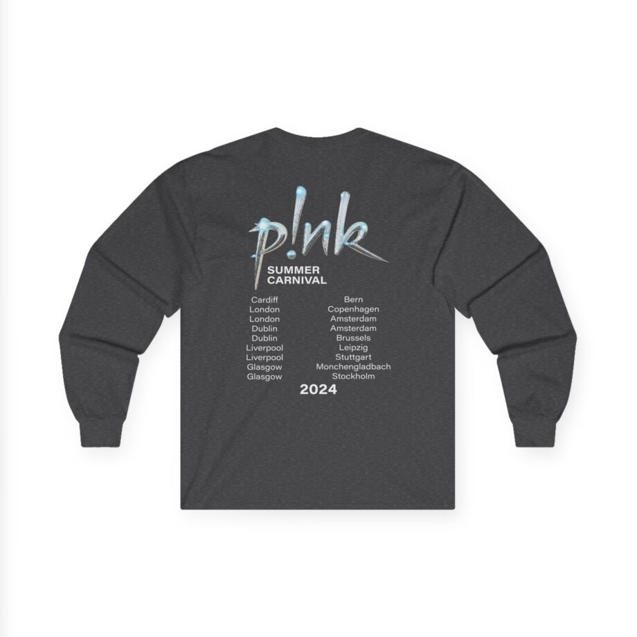 P!nk Split Tie Dye Unisex Ultra Cotton Long Sleeve Tee