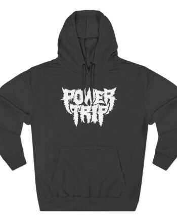 Power Trip Skull Three-Panel Fleece Hoodie