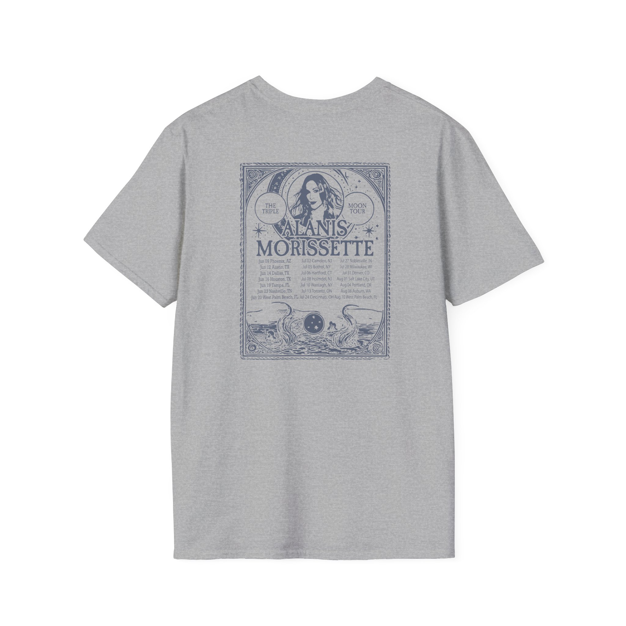 Alanis Morissette The Teple Moon Tour Unisex Softstyle T-Shirt