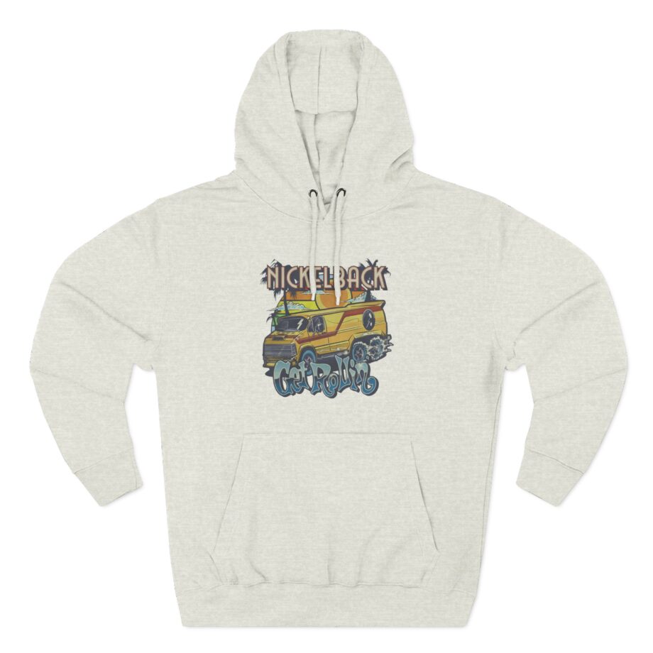 Nickelback Get Rollin Cover Three-Panel Fleece Hoodie