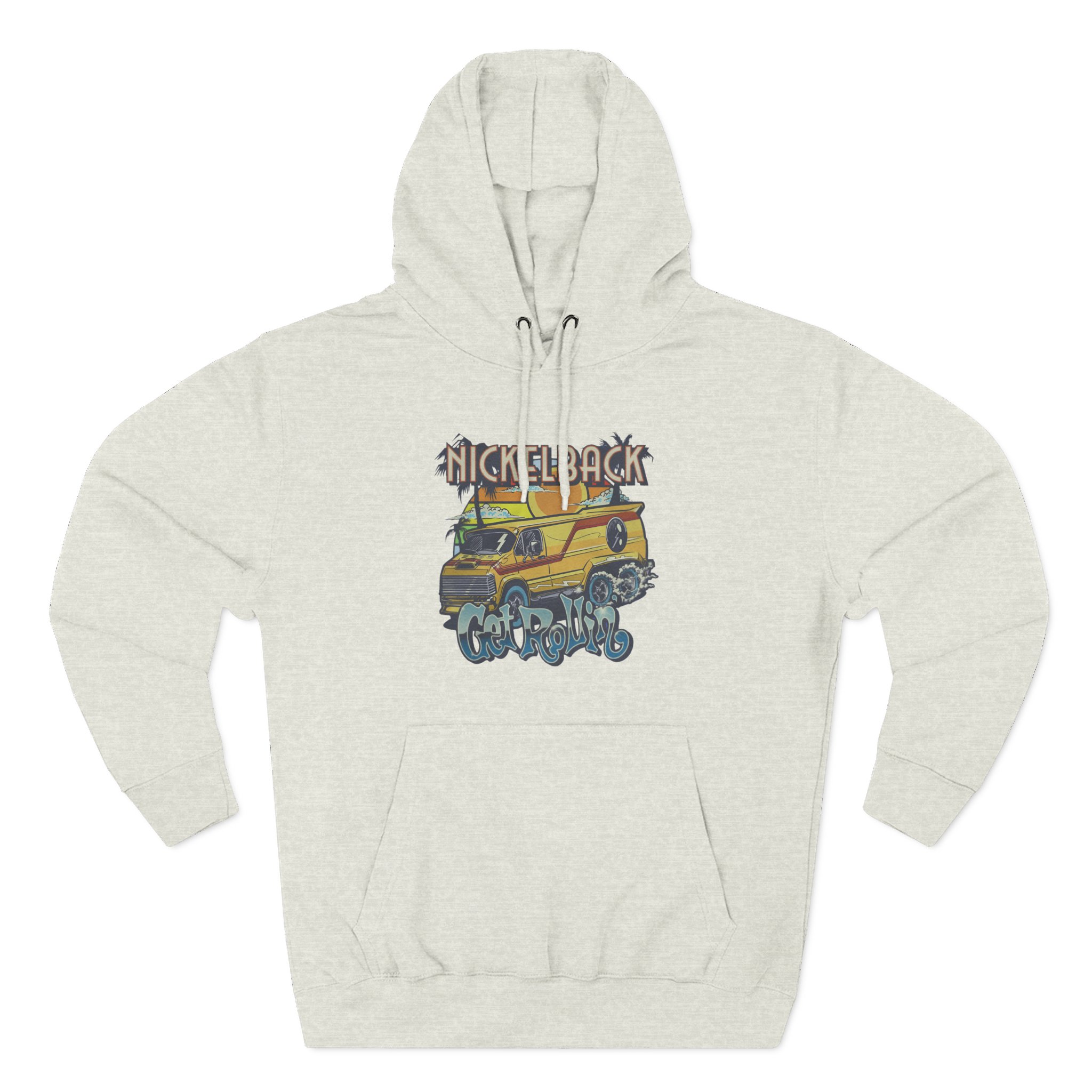 Nickelback Get Rollin Cover Three-Panel Fleece Hoodie
