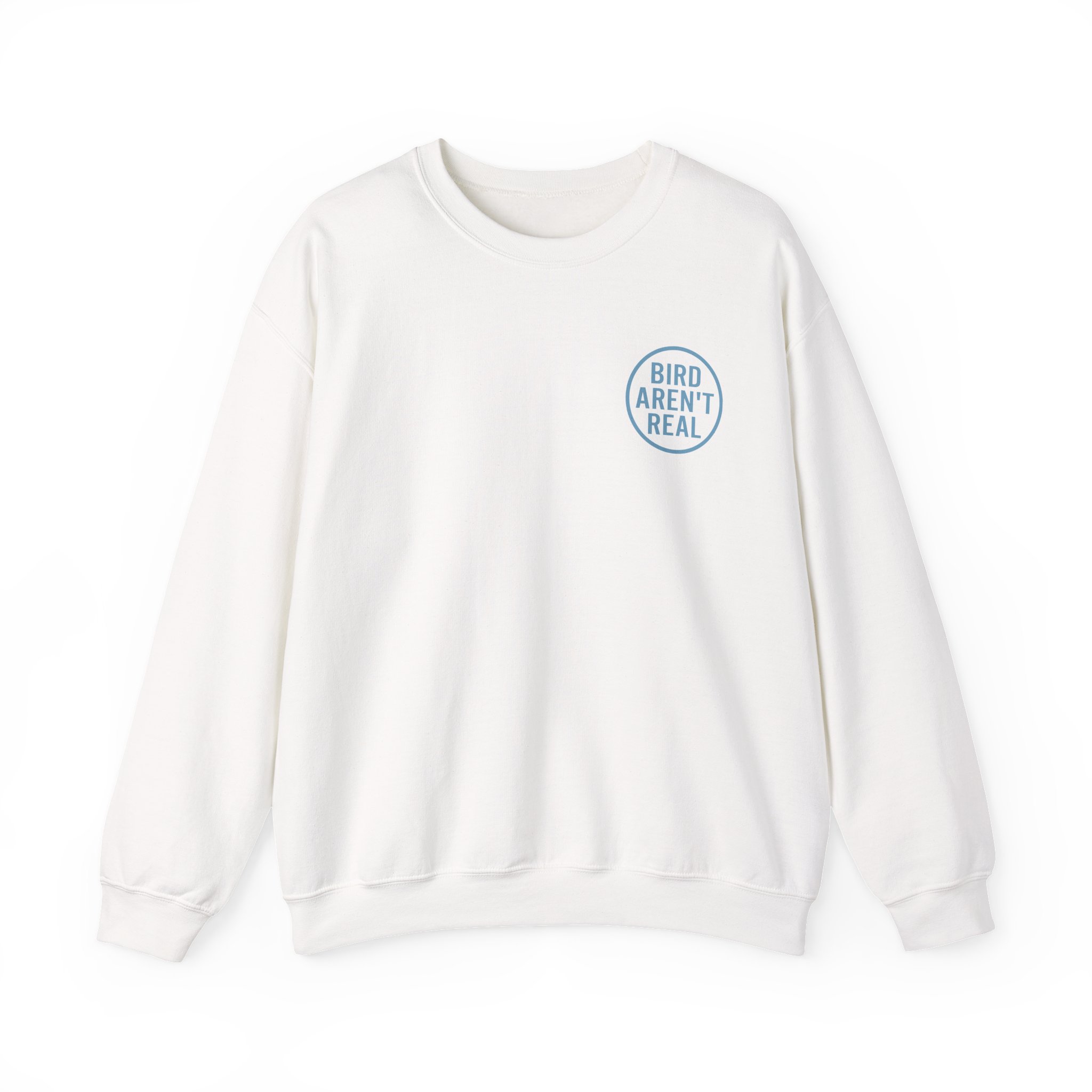 Birds Arent Real Trench Coat Hemp Unisex Heavy Blendâ„¢ Crewneck Sweatshirt