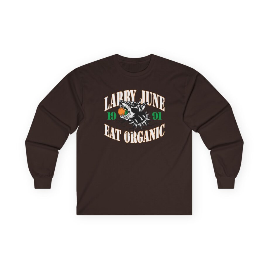 Larry June Eat Organic Unisex Ultra Cotton Long Sleeve Tee