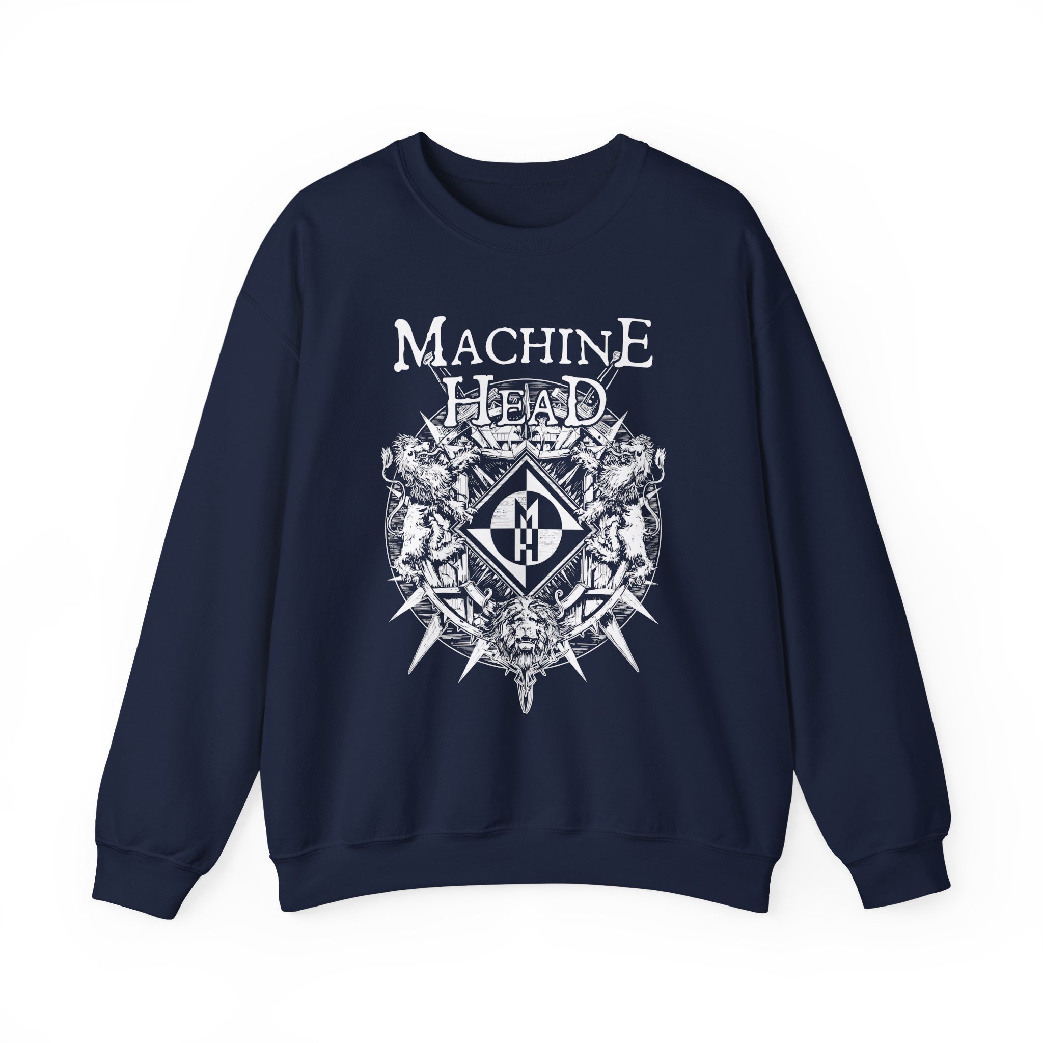 Machine Head Lion Crest Unisex Heavy Blendâ„¢ Crewneck Sweatshirt