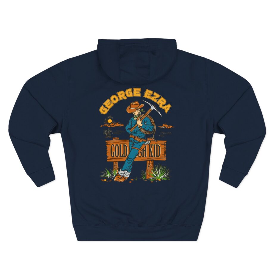 George Ezra Leaning Gold Rush Kid Three-Panel Fleece Hoodie