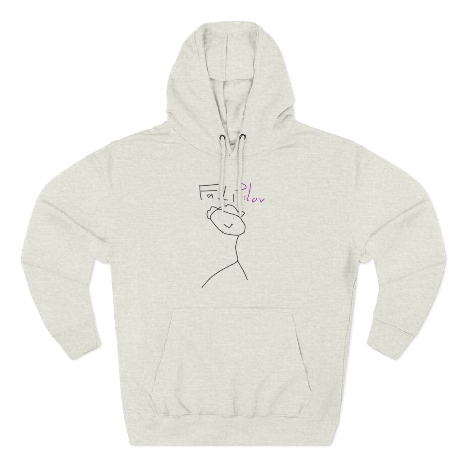 Fattypillow Three-Panel Fleece Hoodie
