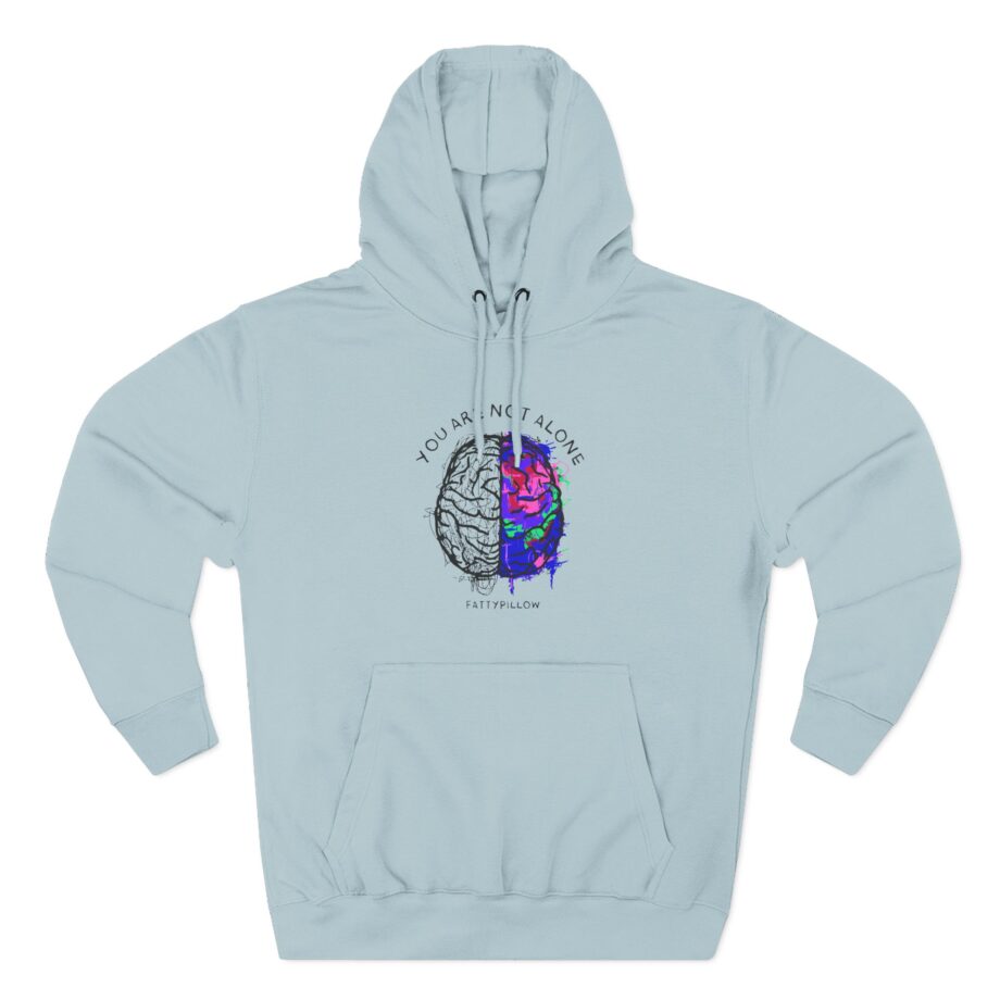 Fattypillow You Are Not Alone Three-Panel Fleece Hoodie