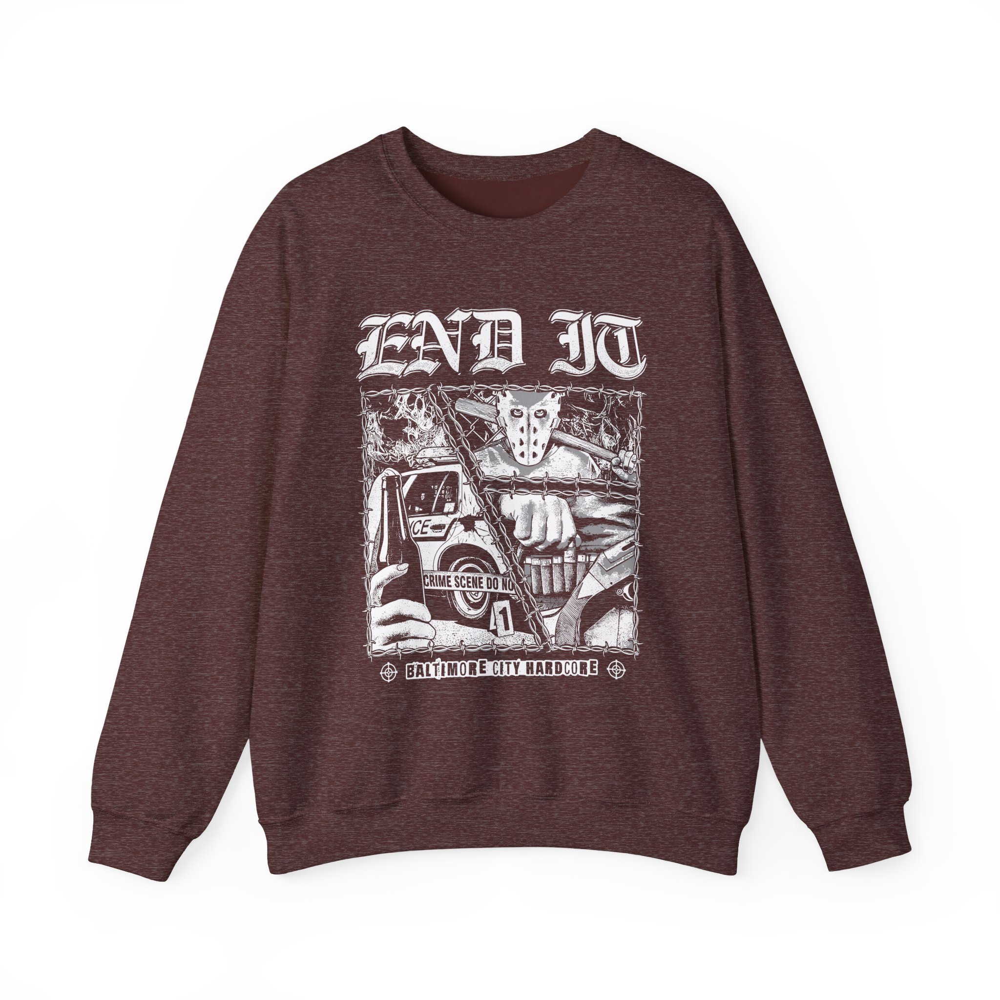 End It Crime Scene Unisex Heavy Blendâ„¢ Crewneck Sweatshirt
