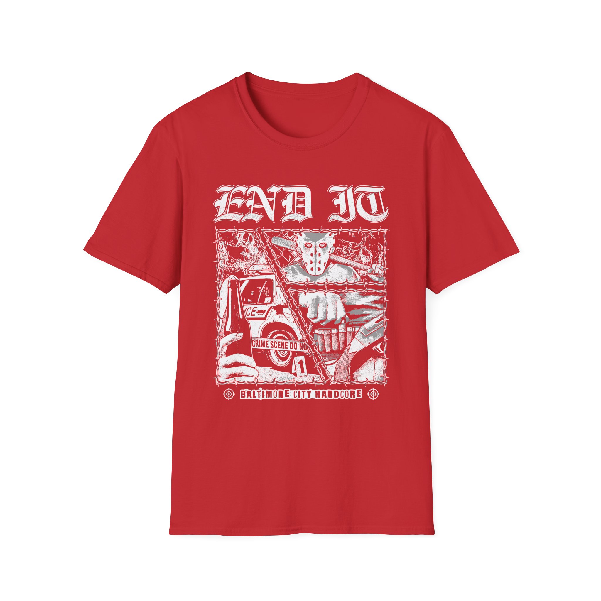End It Crime Scene Unisex Softstyle T-Shirt
