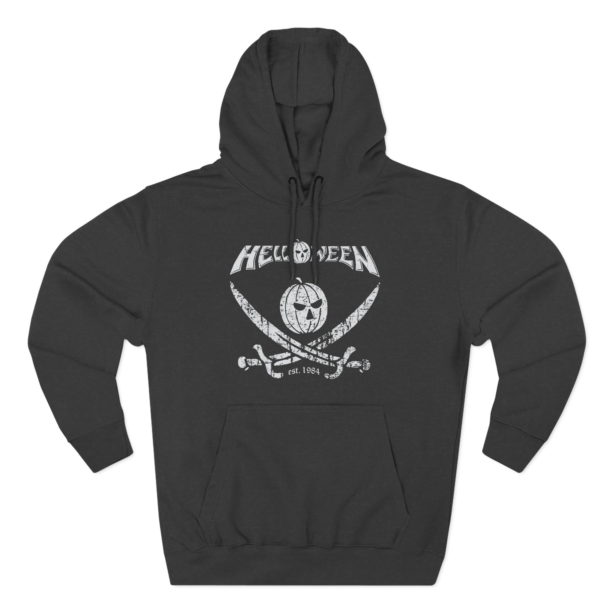 Helloween Pirate Pumpkin Three-Panel Fleece Hoodie