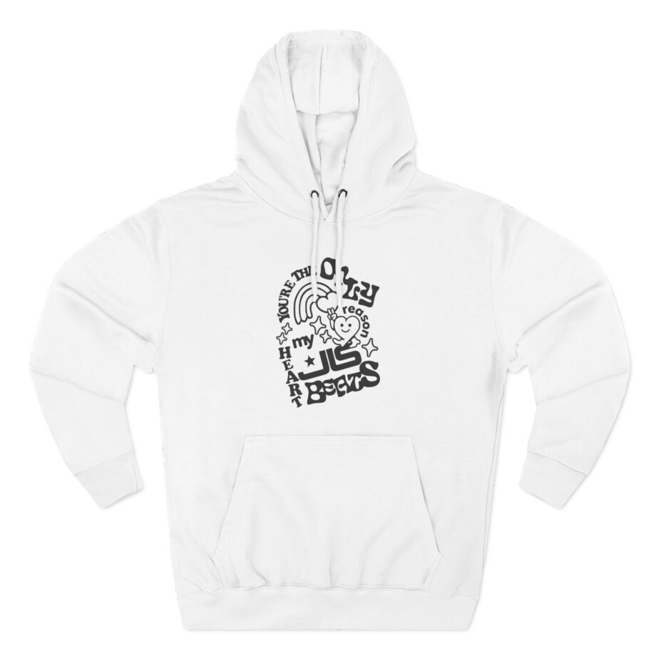 JLS Heart Beats Three-Panel Fleece Hoodie