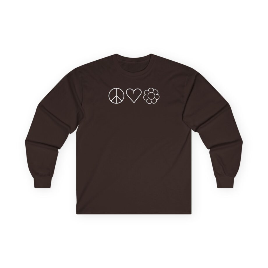 Mumbo Jumbo Peace, Love and Plants Unisex Ultra Cotton Long Sleeve Tee