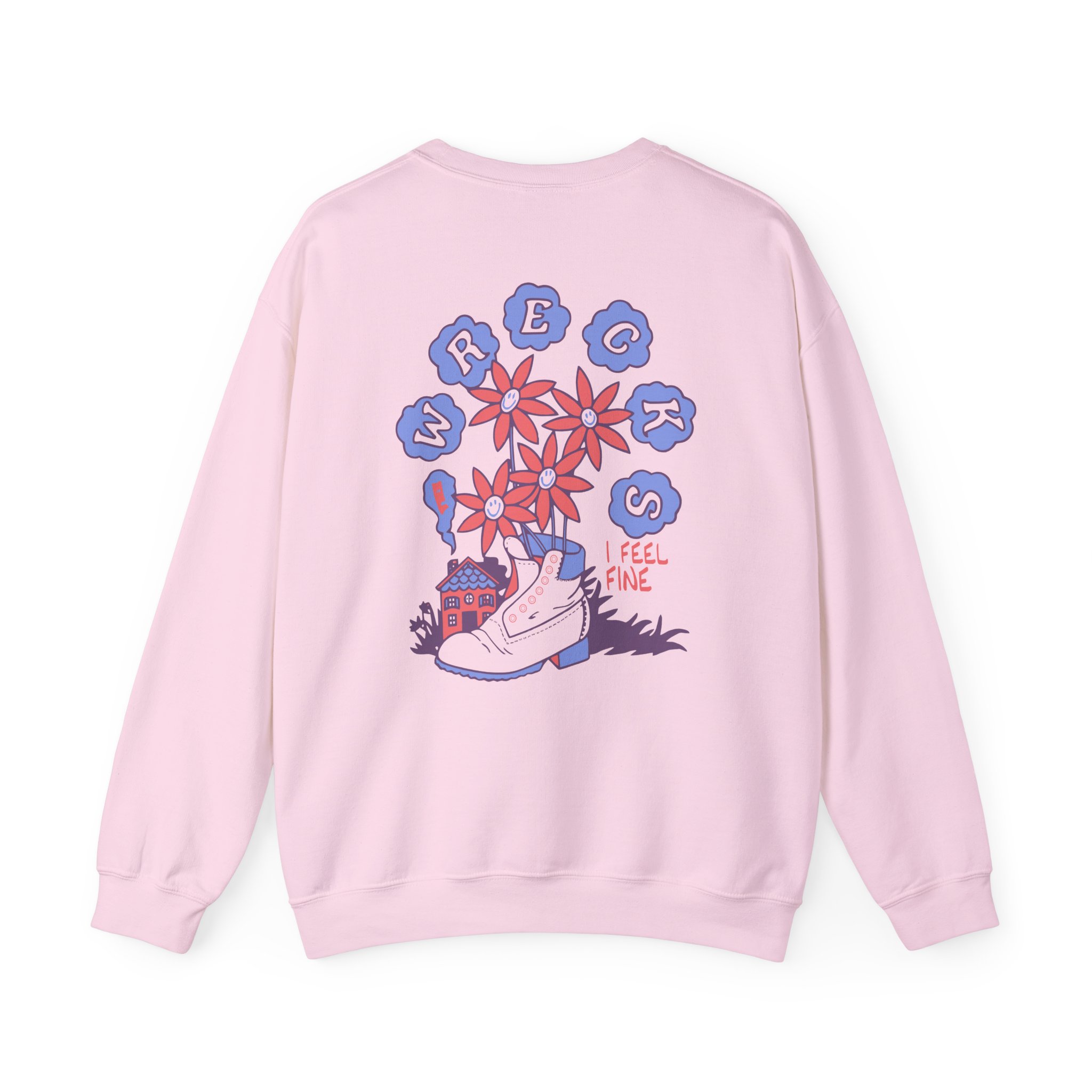 The Wrecks Floral Unisex Heavy Blendâ„¢ Crewneck Sweatshirt