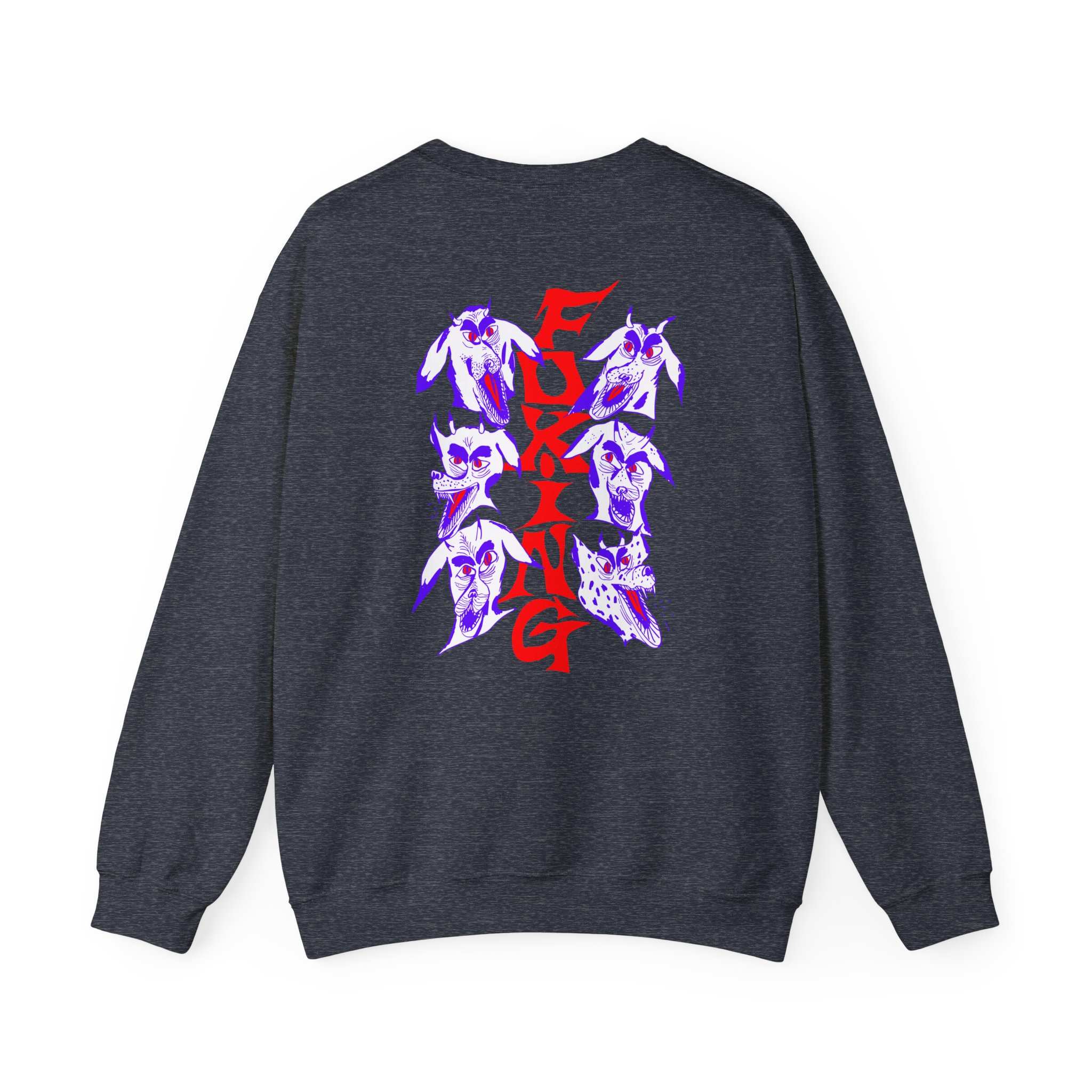 Foxing Devil Dogs Unisex Heavy Blendâ„¢ Crewneck Sweatshirt