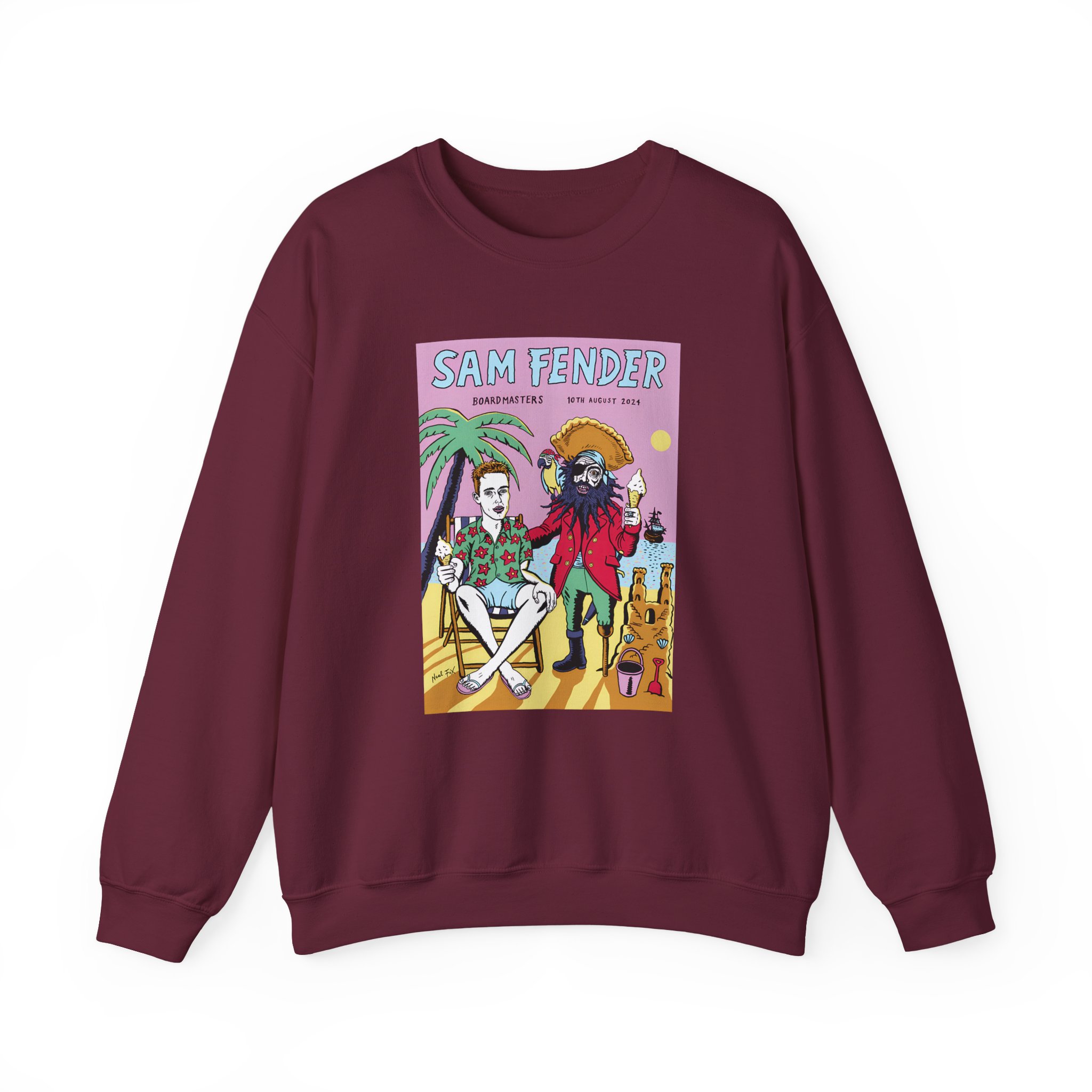 Sam Fender Beach Pirate Unisex Heavy Blendâ„¢ Crewneck Sweatshirt