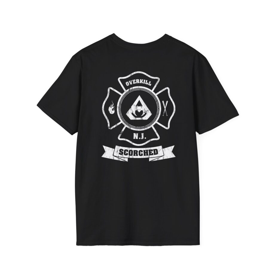 Overkill Scorched Stretched Logo Unisex Softstyle T-Shirt