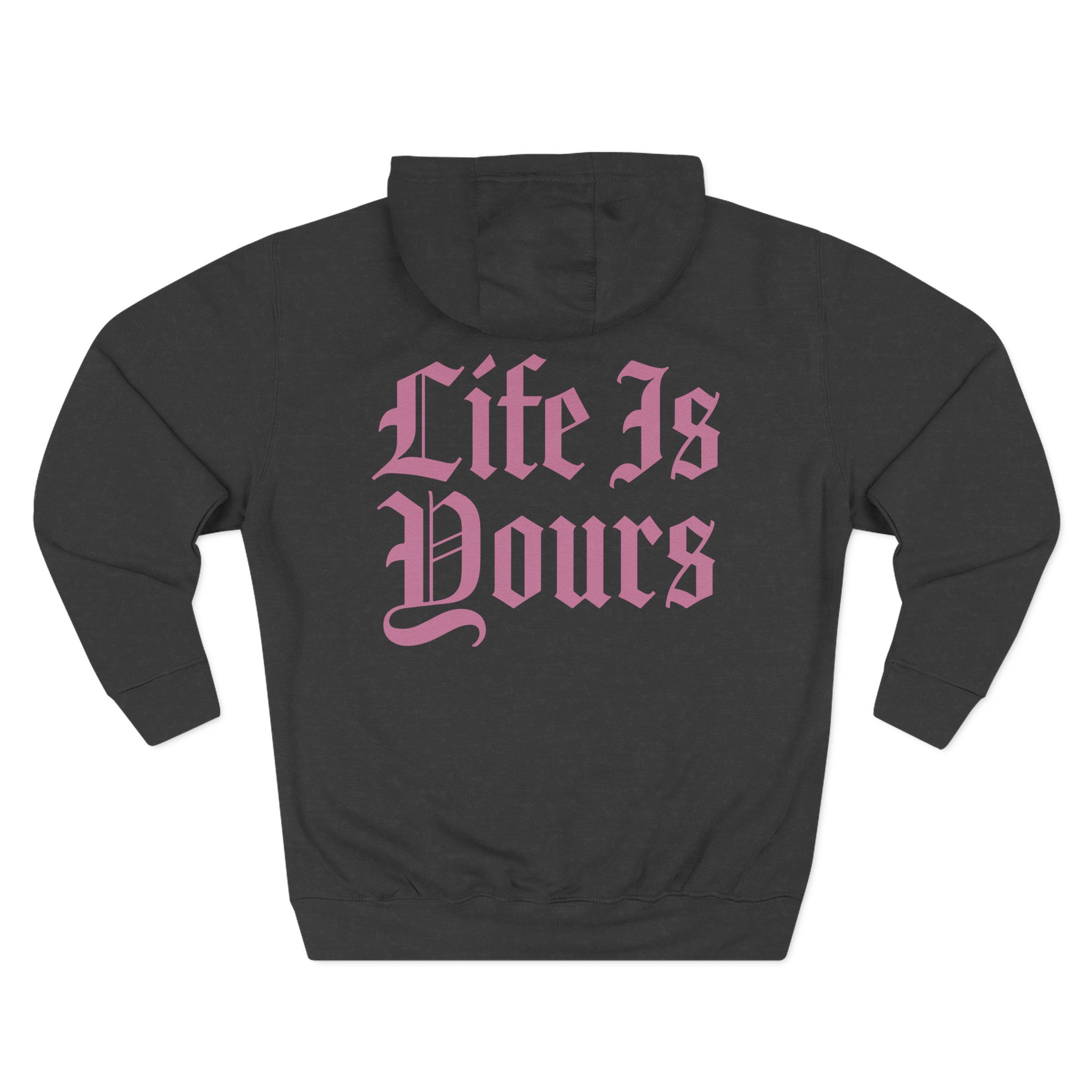Foals Life is Yours Gothic Logo Three-Panel Fleece Hoodie