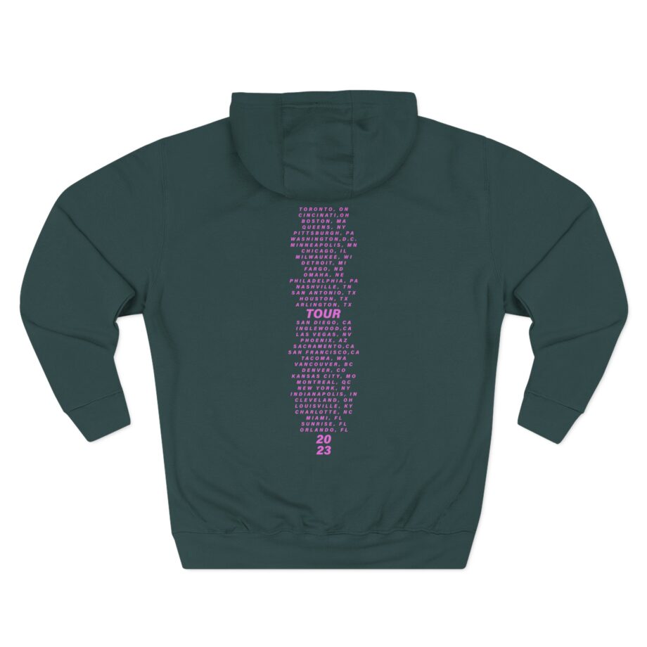 Pink Trustfall Praise Three-Panel Fleece Hoodie