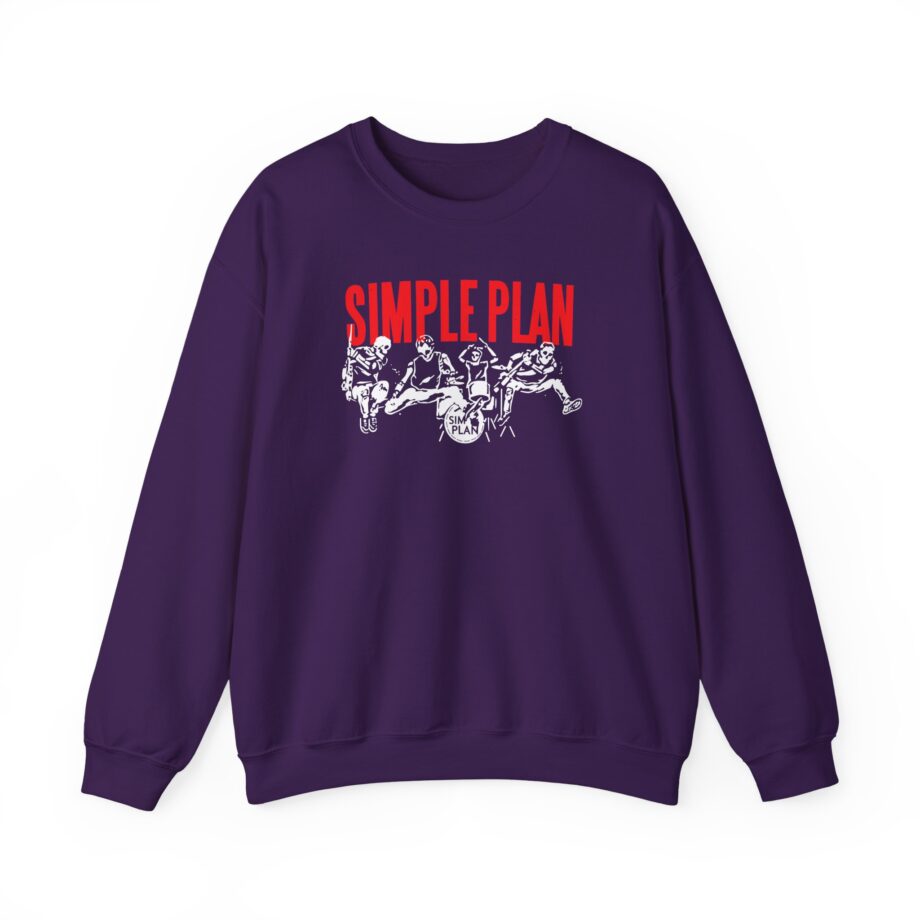 Simple Plan Live Skeleton Unisex Heavy Blend™ Crewneck Sweatshirt