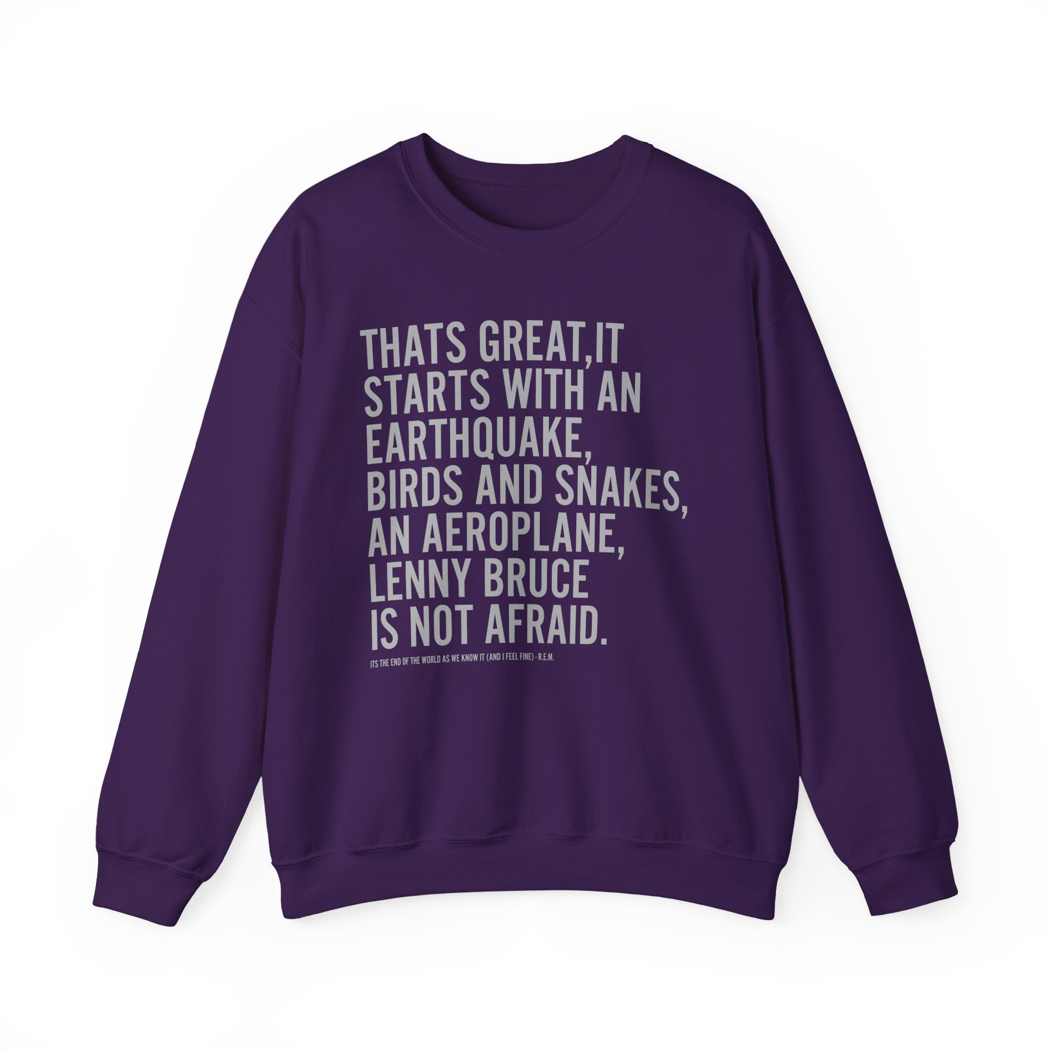 Rem Its the End of the World as We Know It Unisex Heavy Blendâ„¢ Crewneck Sweatshirt