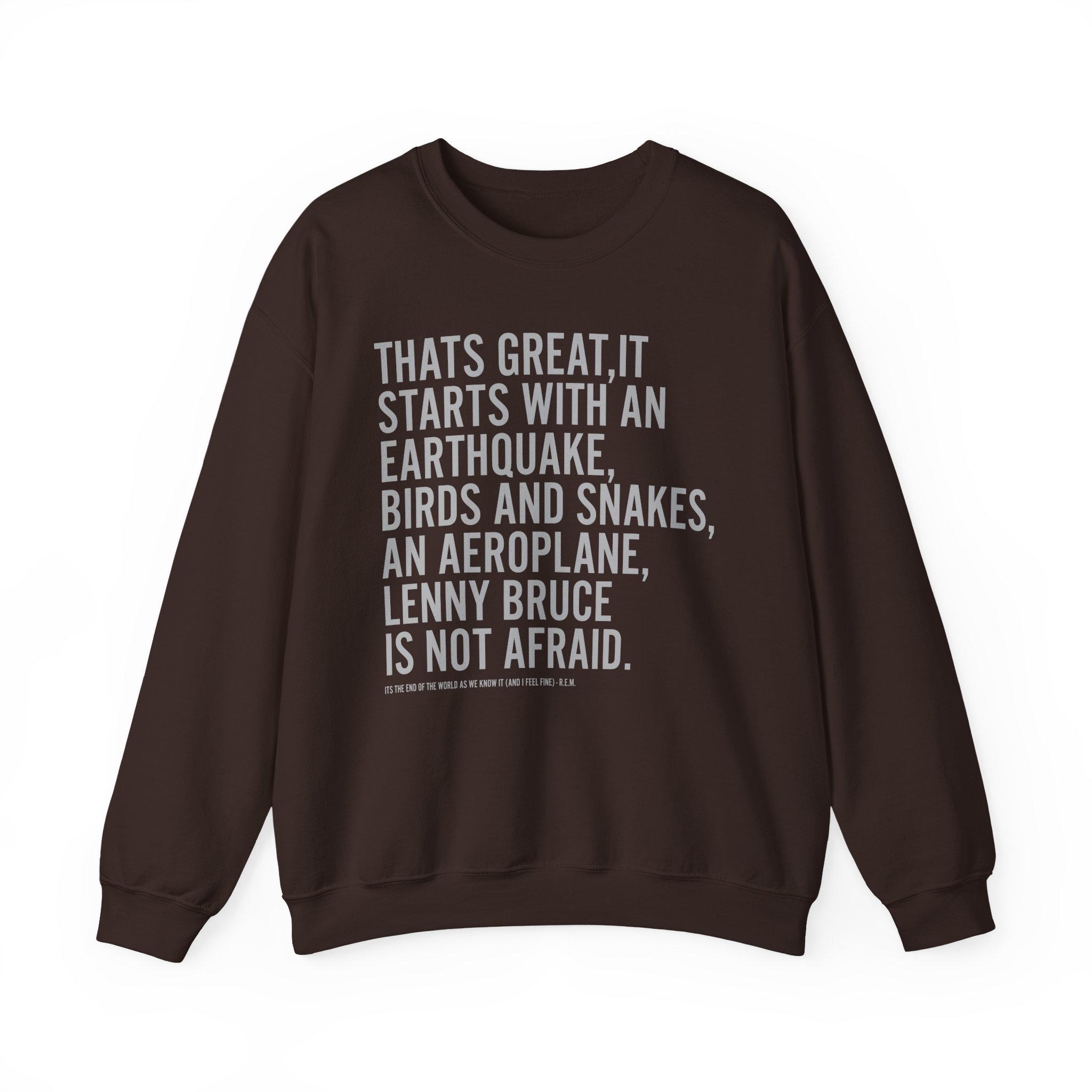 Rem Its the End of the World as We Know It Unisex Heavy Blendâ„¢ Crewneck Sweatshirt