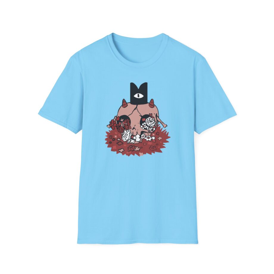 Cult of the Lamb Floral Skull Unisex Softstyle T-Shirt