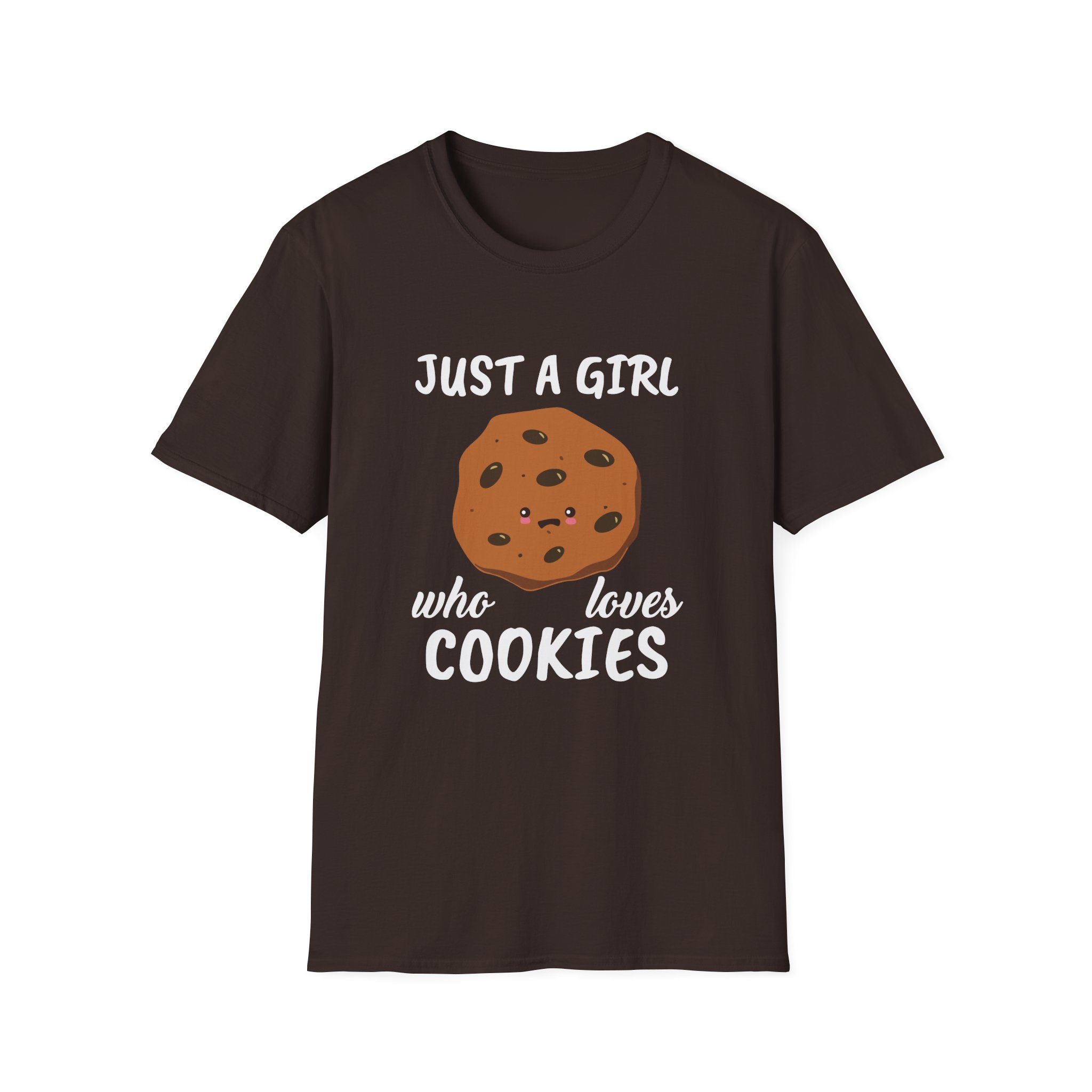 Cookieswirlc Just a Girl Who Loves Cookies Unisex Softstyle T-Shirt