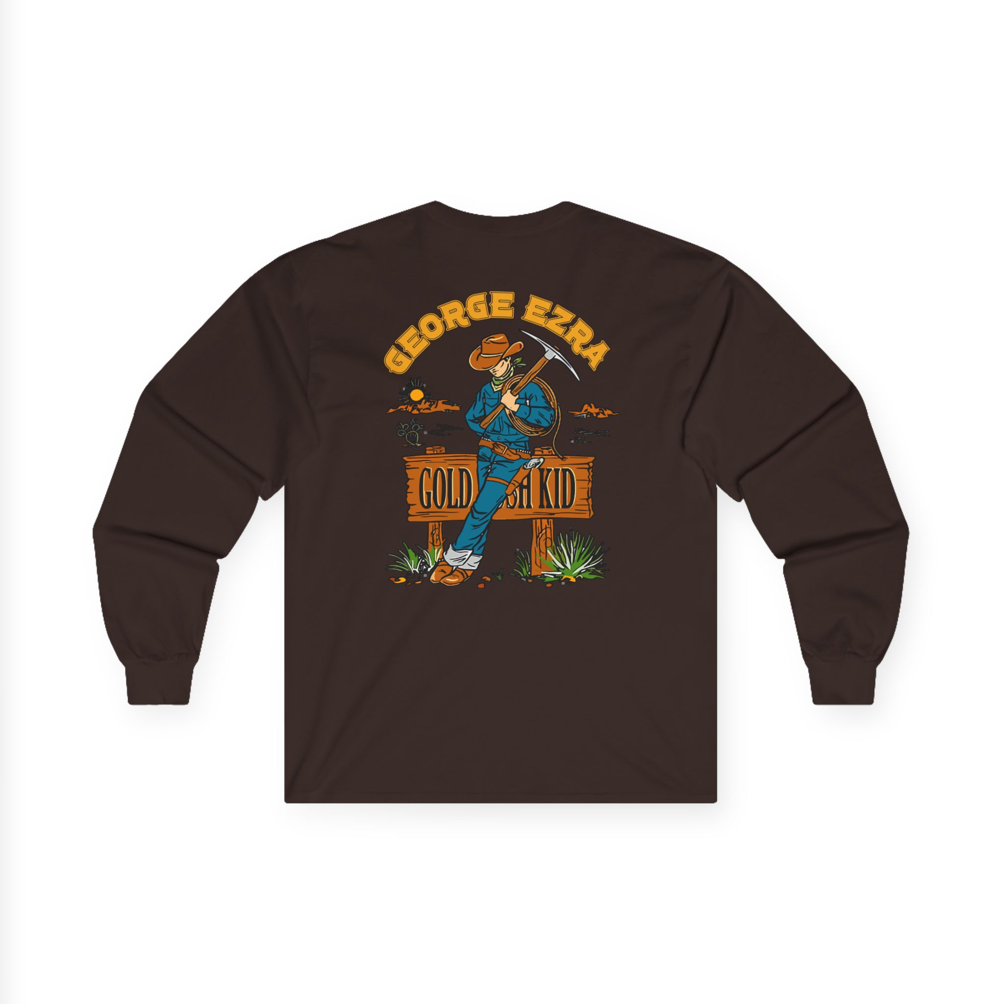 George Ezra Leaning Gold Rush Kid Unisex Ultra Cotton Long Sleeve Tee