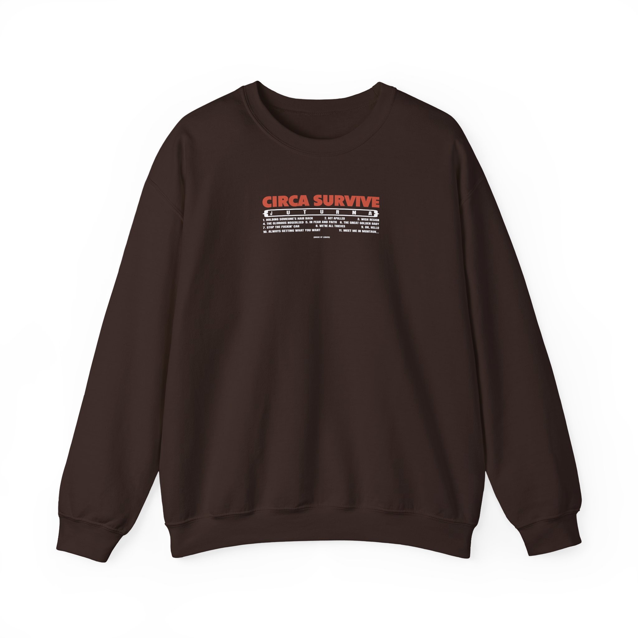 Circa Survive Juturna Tracklist Unisex Heavy Blendâ„¢ Crewneck Sweatshirt