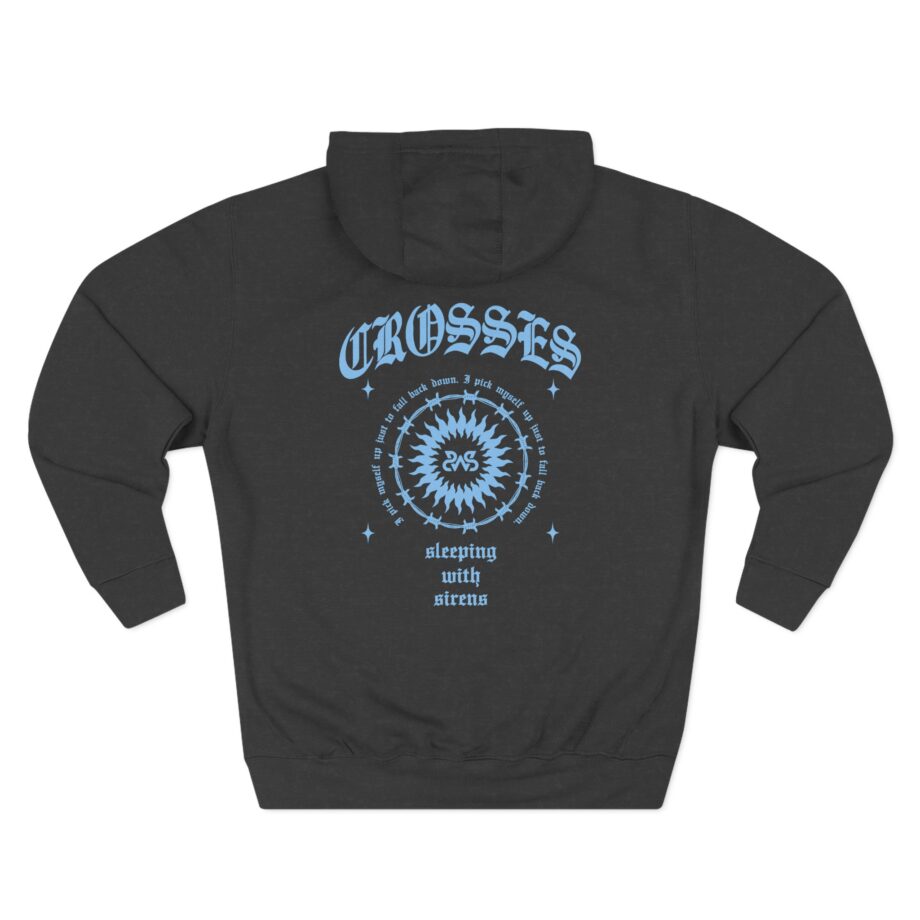 Sleeping With Sirens Barbed Wire Three-Panel Fleece Hoodie