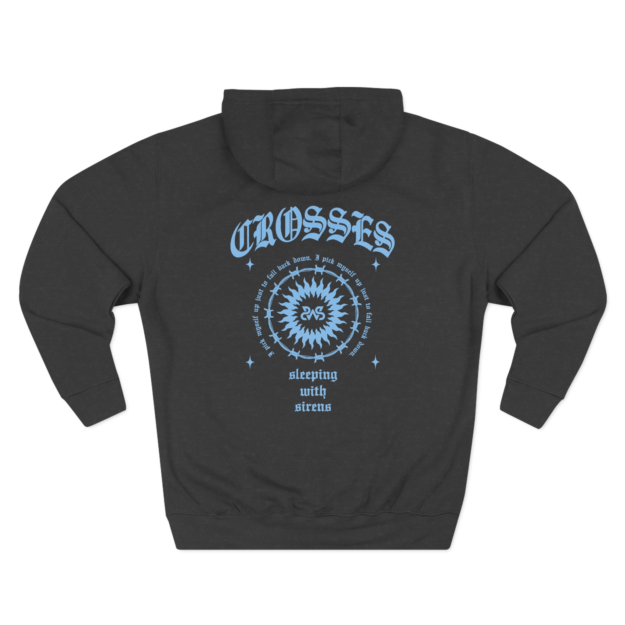 Sleeping With Sirens Barbed Wire Three-Panel Fleece Hoodie