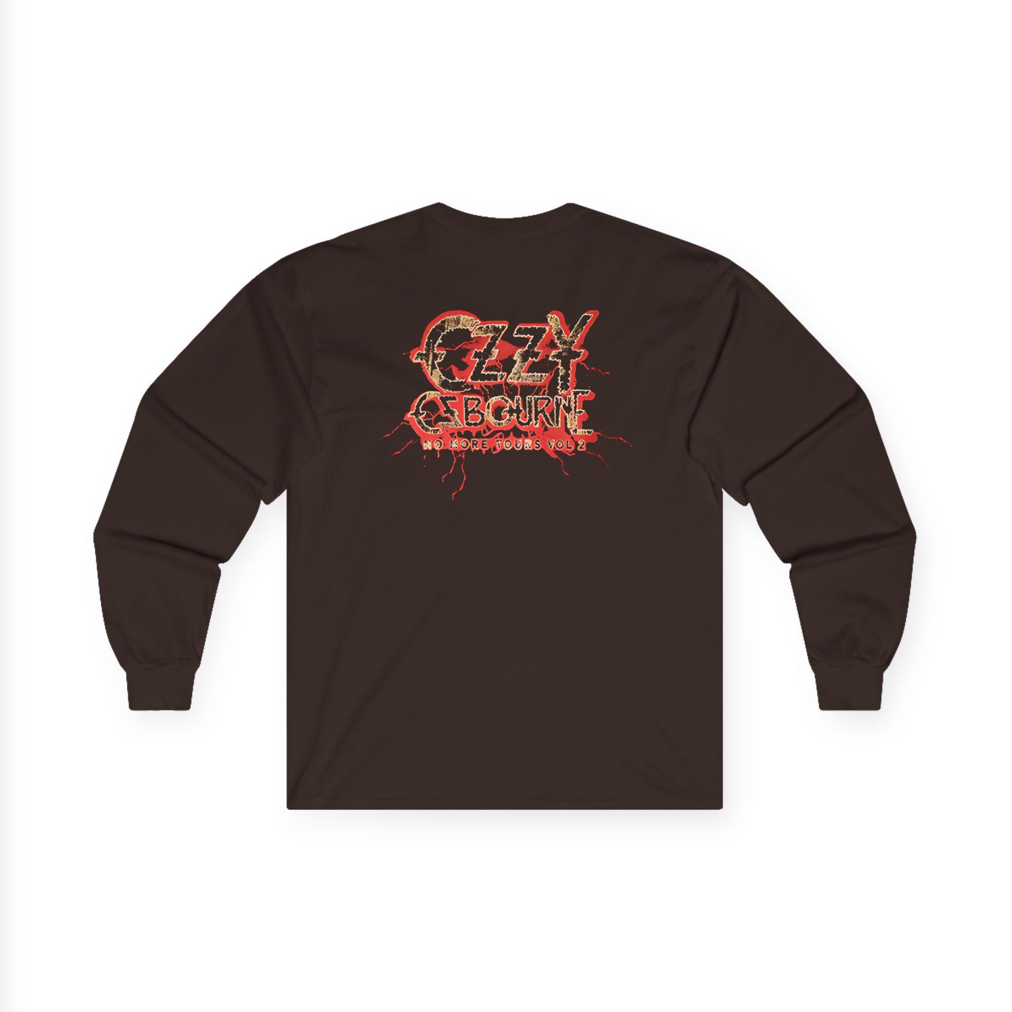 Ozzy Osbourne Red Lightning Tourback Unisex Ultra Cotton Long Sleeve Tee