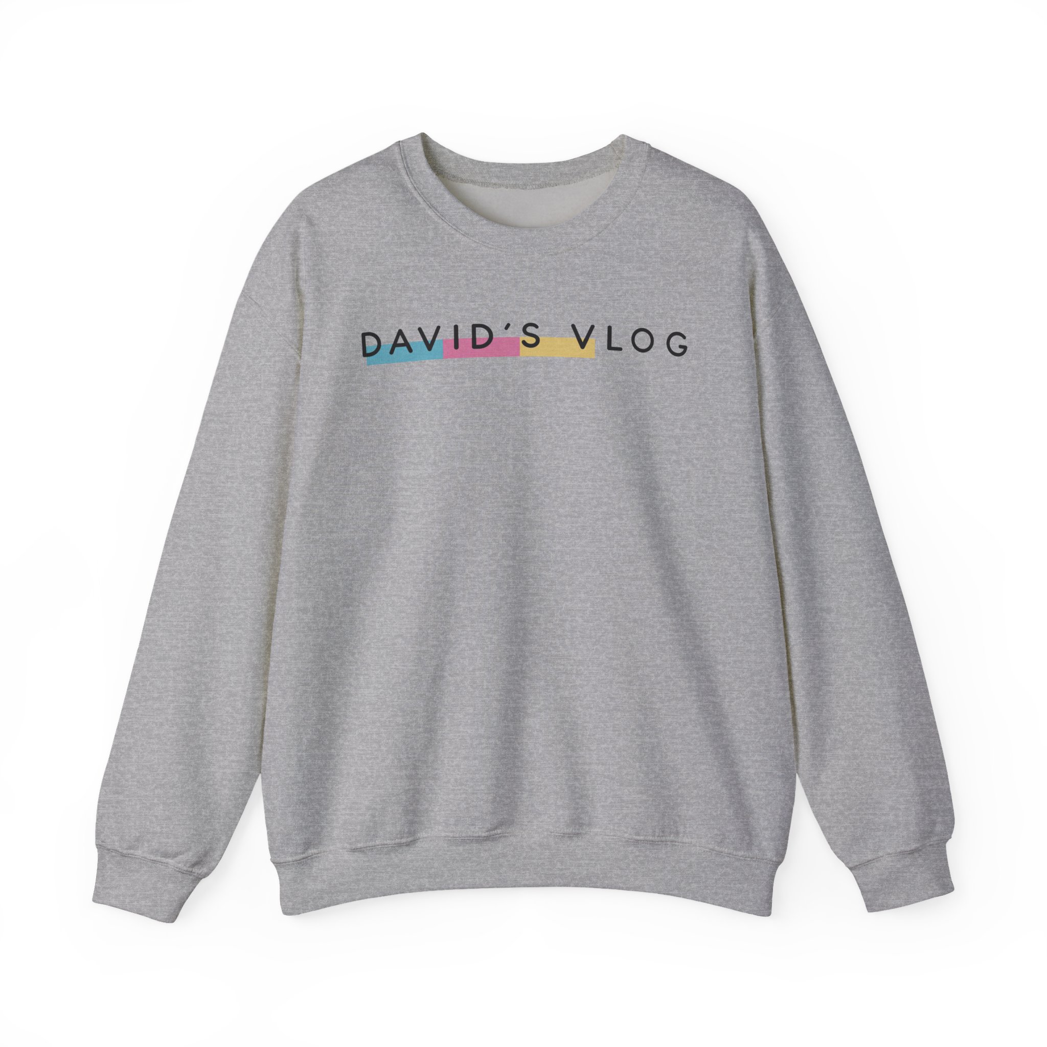 David Dobrik  David's Vlog Unisex Heavy Blendâ„¢ Crewneck Sweatshirt