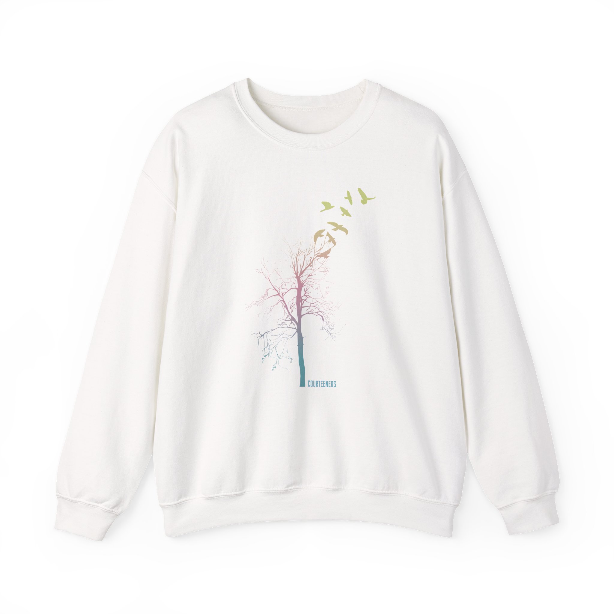 Courteeners Pastel Ombre Tree Unisex Heavy Blend Crewneck Sweatshirt