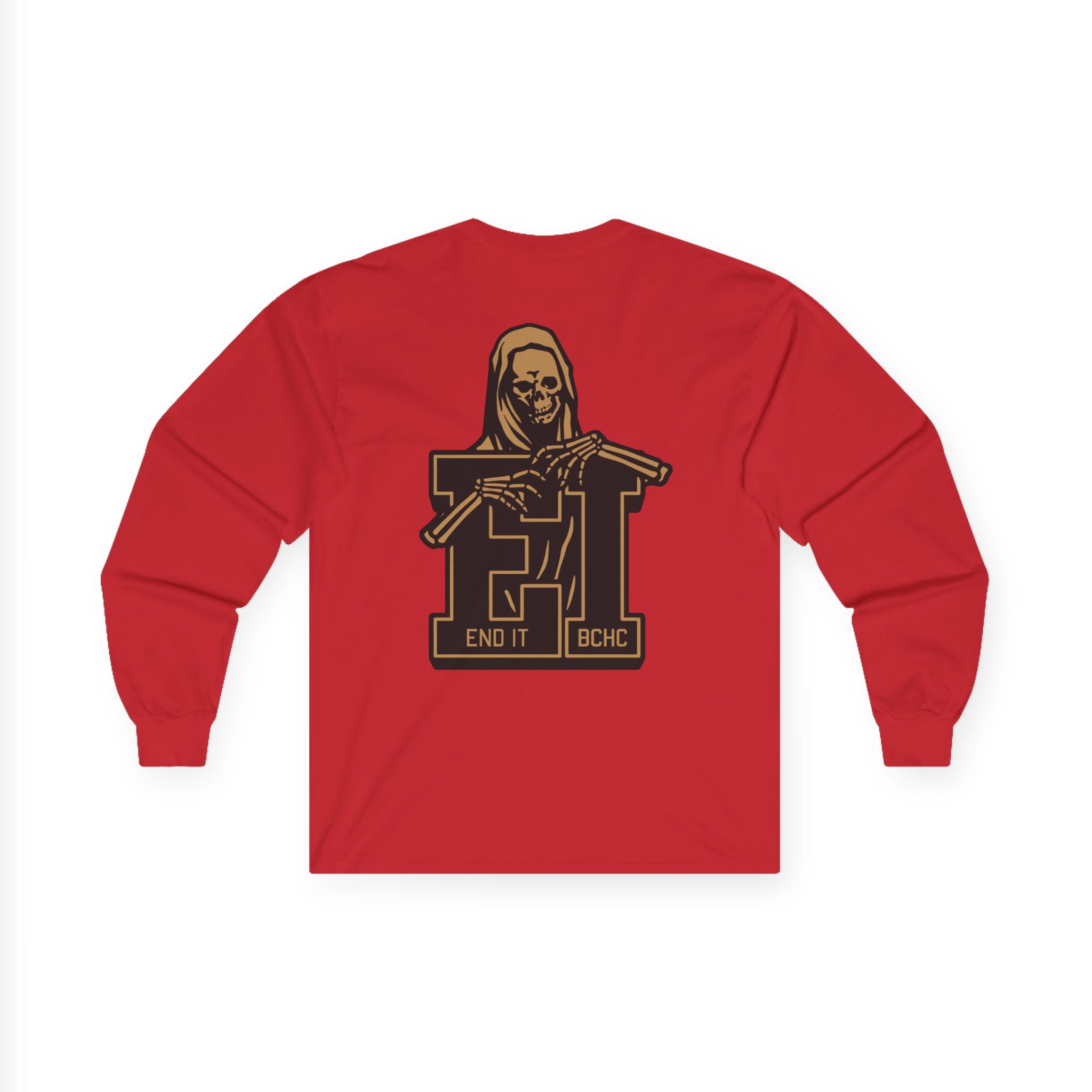 End It Bchc Reaper Emblem Unisex Ultra Cotton Long Sleeve Tee