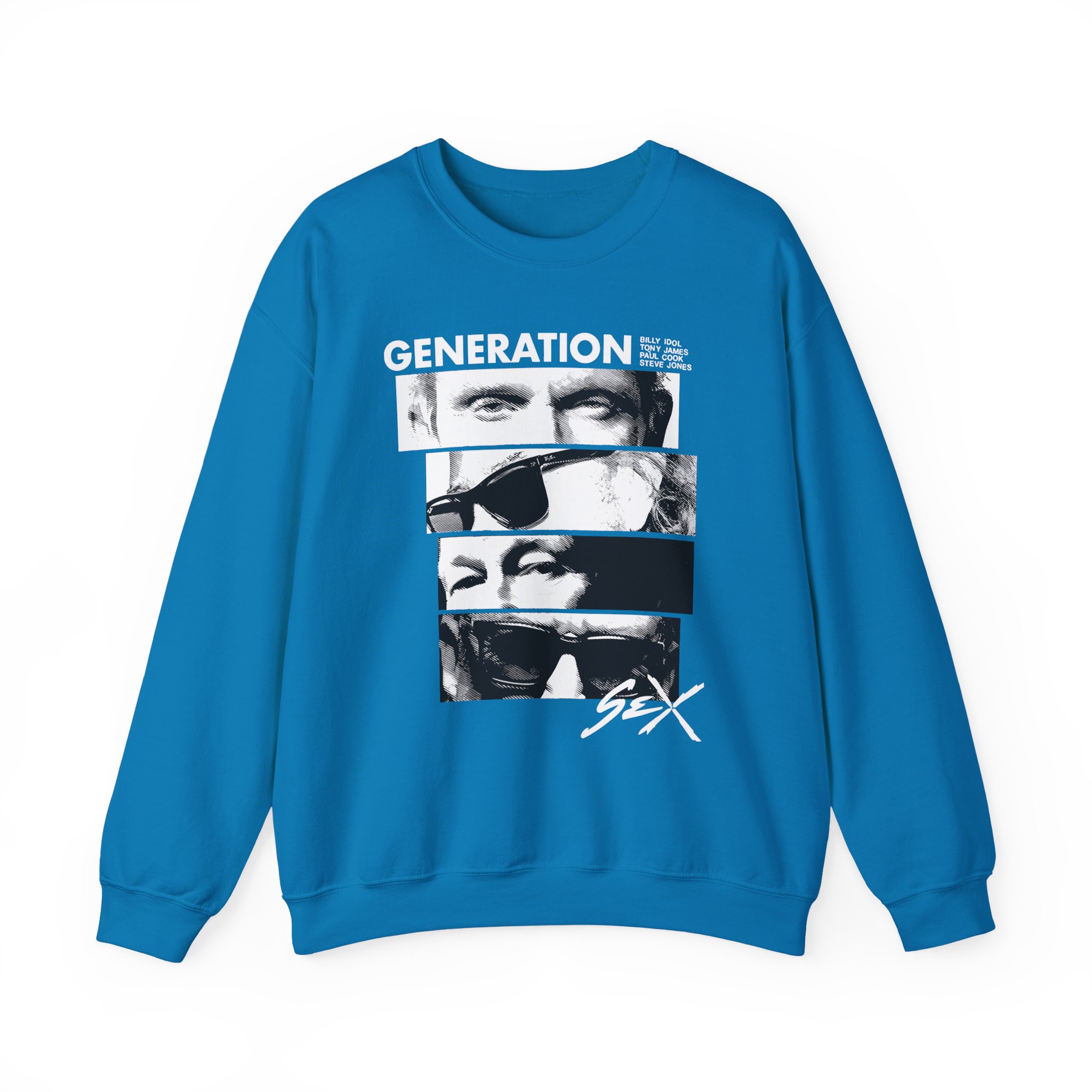 Billy Idol Eye Stack Unisex Heavy Blendâ„¢ Crewneck Sweatshirt