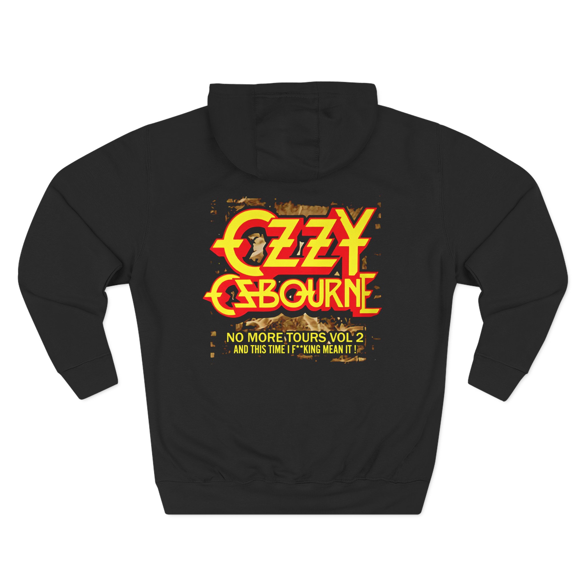 Ozzy Osbourne Rising With Tourback Three-Panel Fleece Hoodie