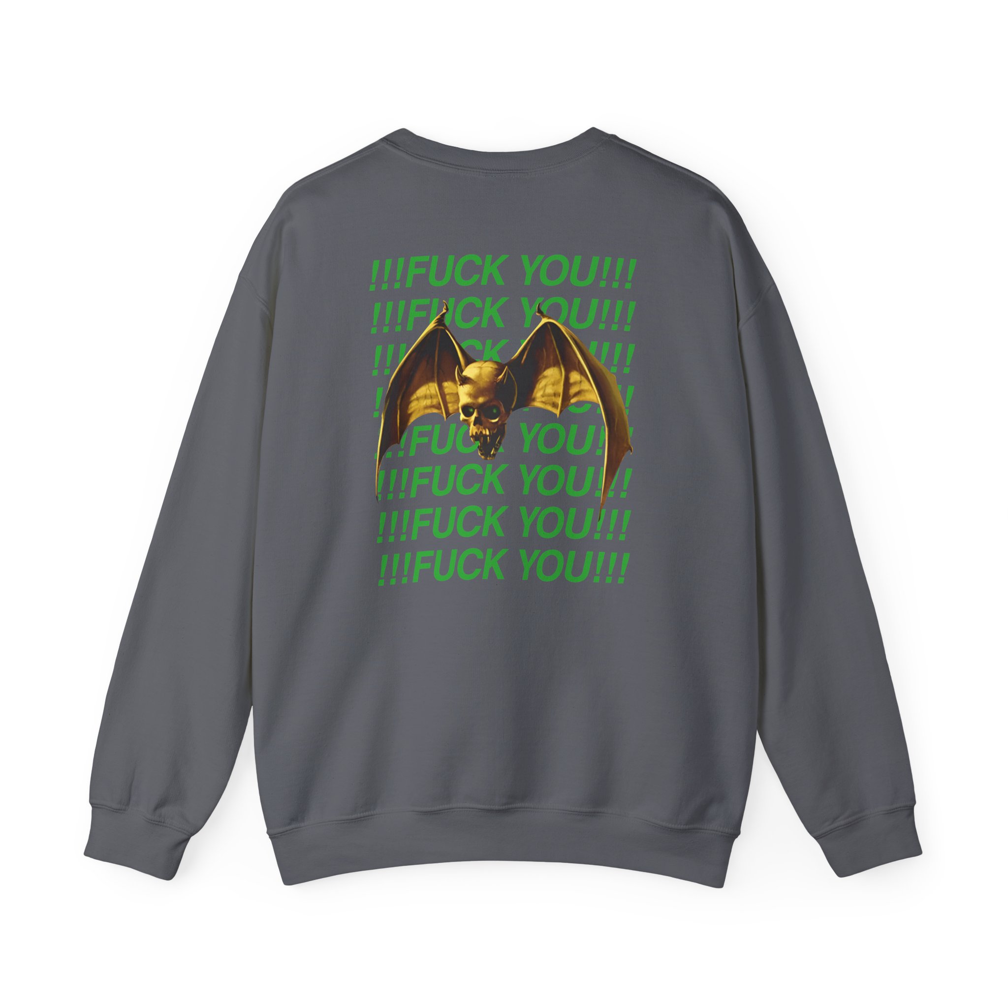 Overkill We Don't Care - Fuck You Unisex Heavy Blendâ„¢ Crewneck Sweatshirt