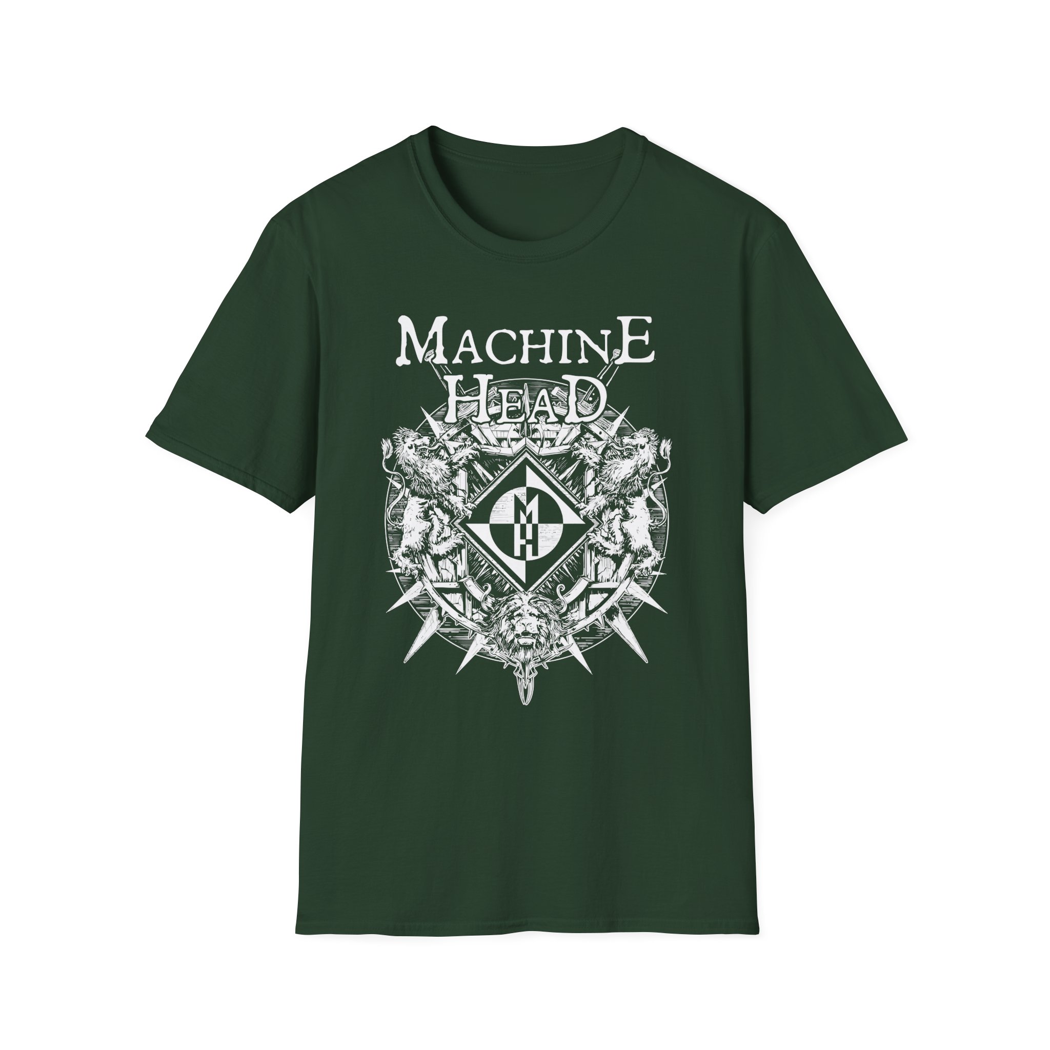 Machine Head Lion Crest Unisex Softstyle T-Shirt