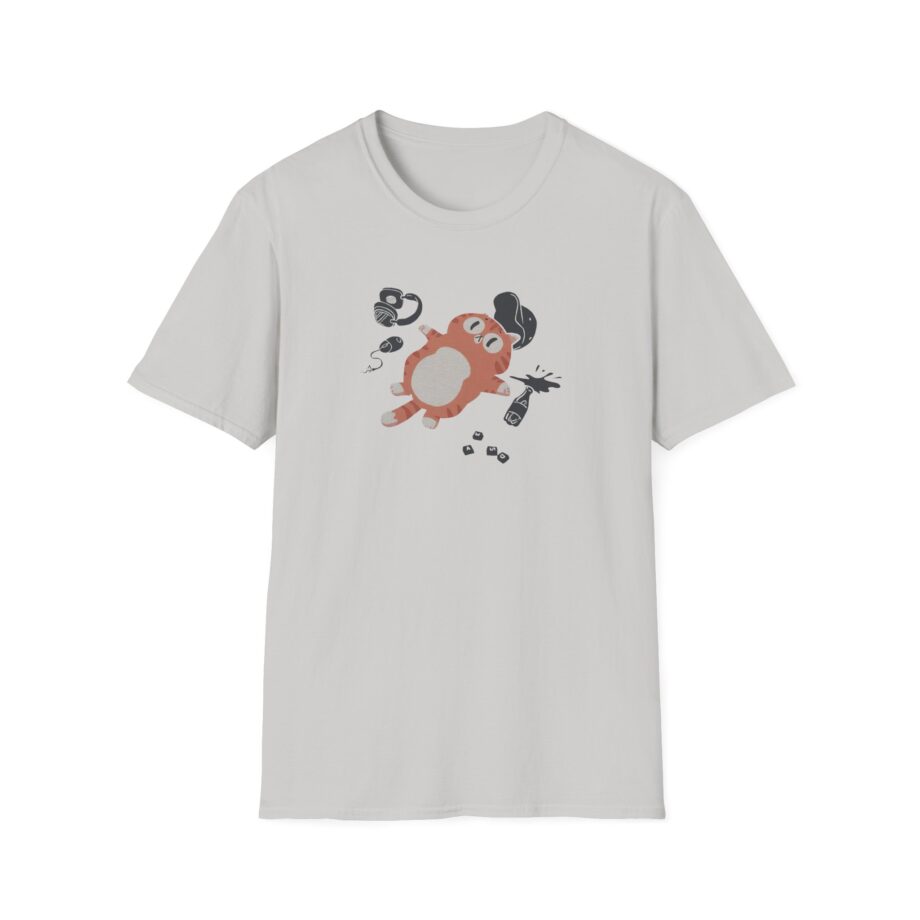 Lirik Gamed Out Cat Unisex Softstyle T-Shirt