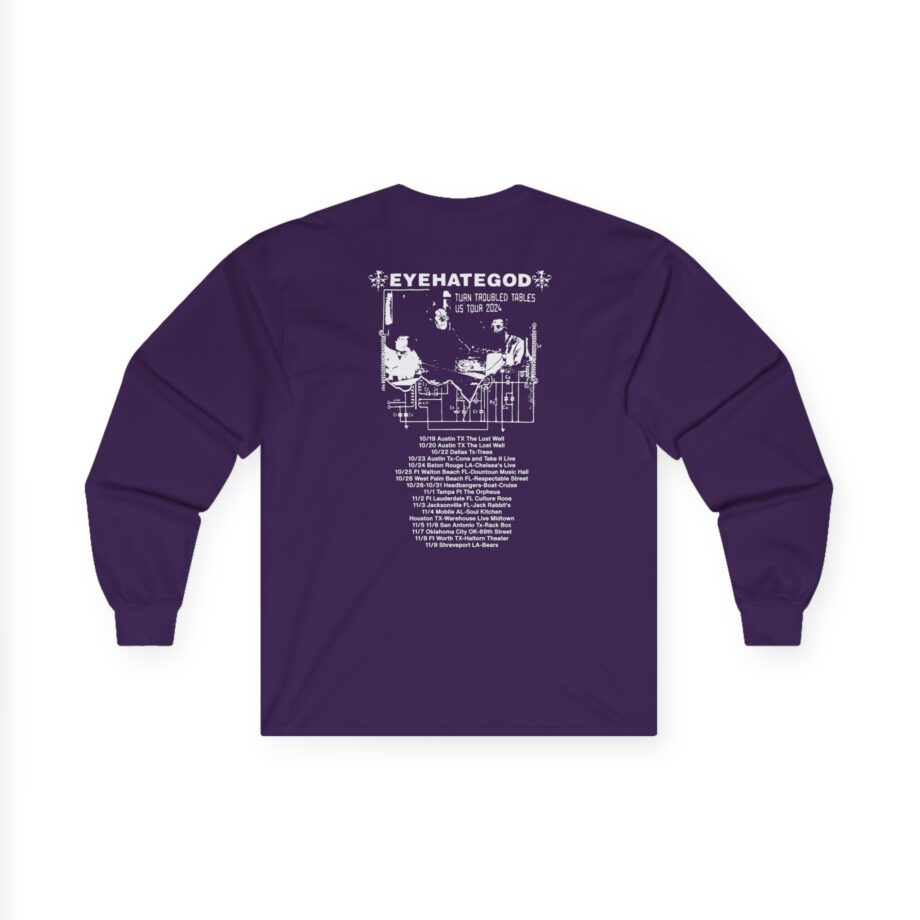 Eyehategod Turn Troubled Tables Us Tour Unisex Ultra Cotton Long Sleeve Tee