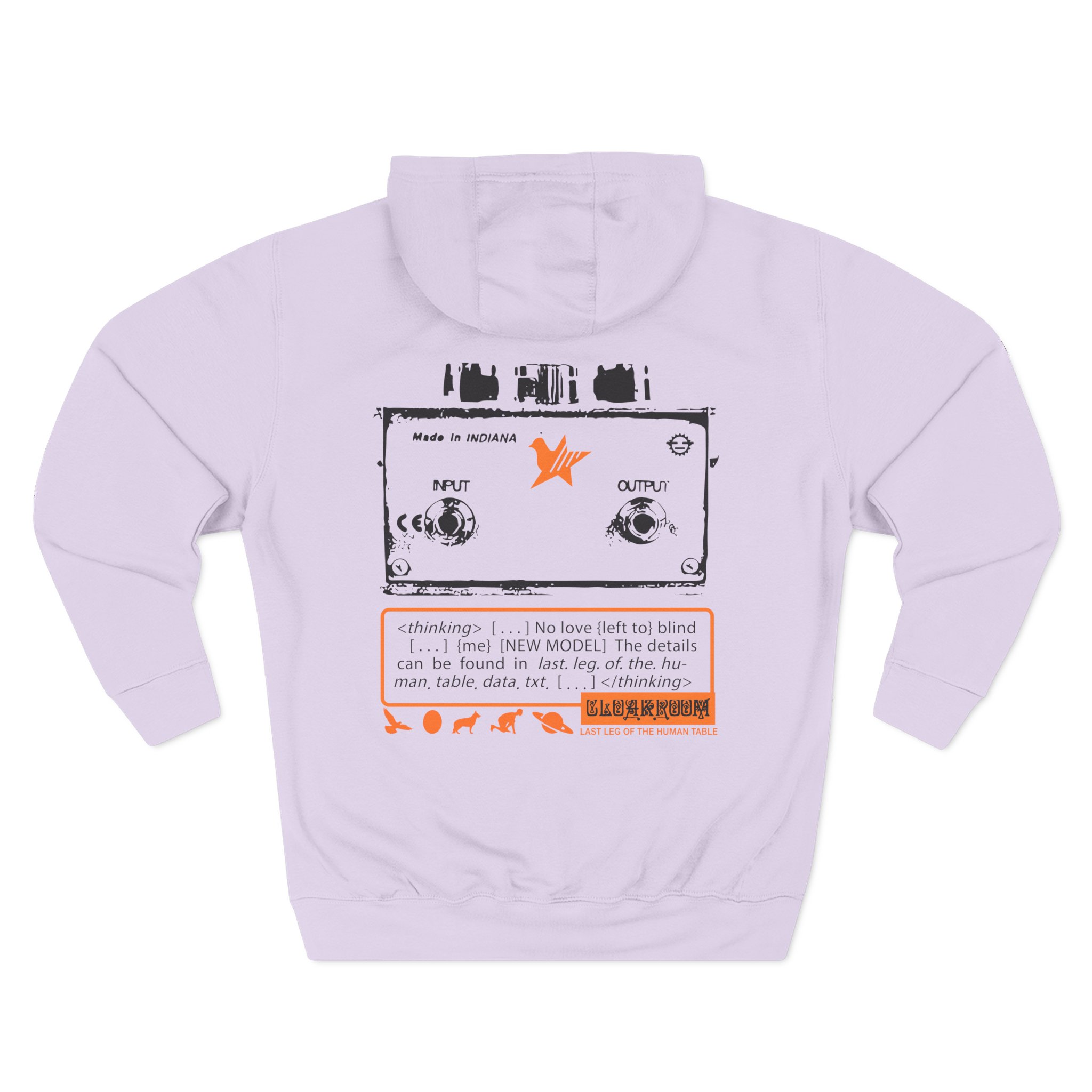 Cloakroom Three-Panel Fleece Hoodie