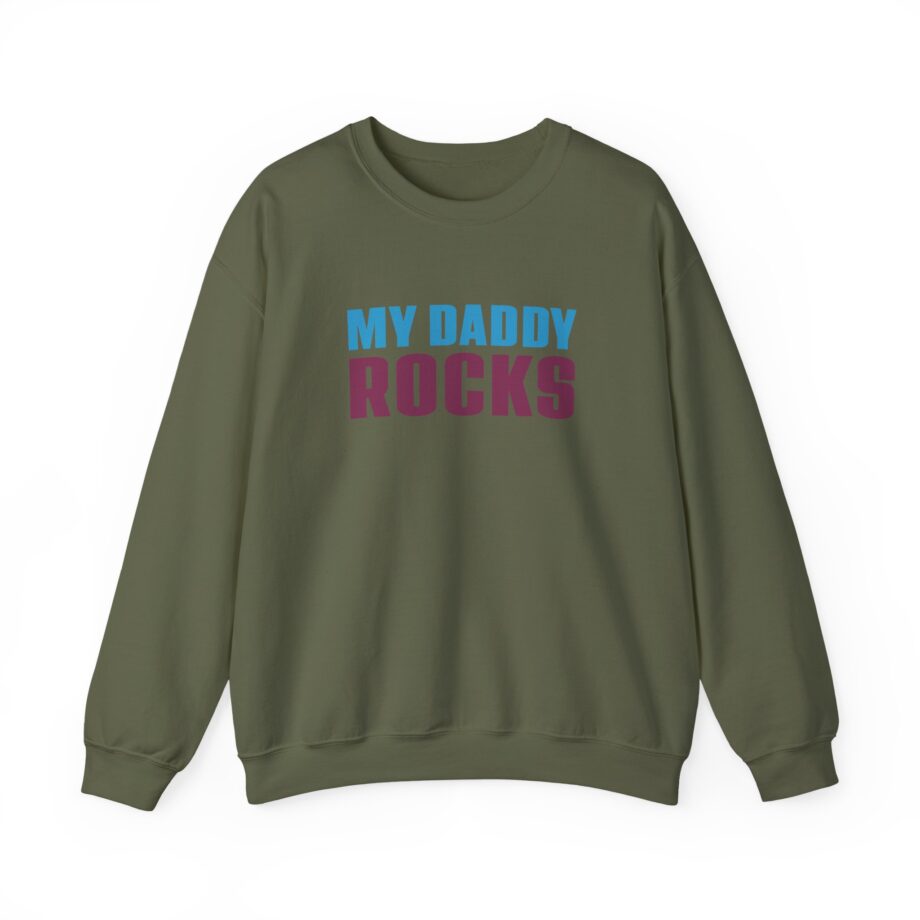 JLS My Daddy Rocks Unisex Heavy Blend™ Crewneck Sweatshirt