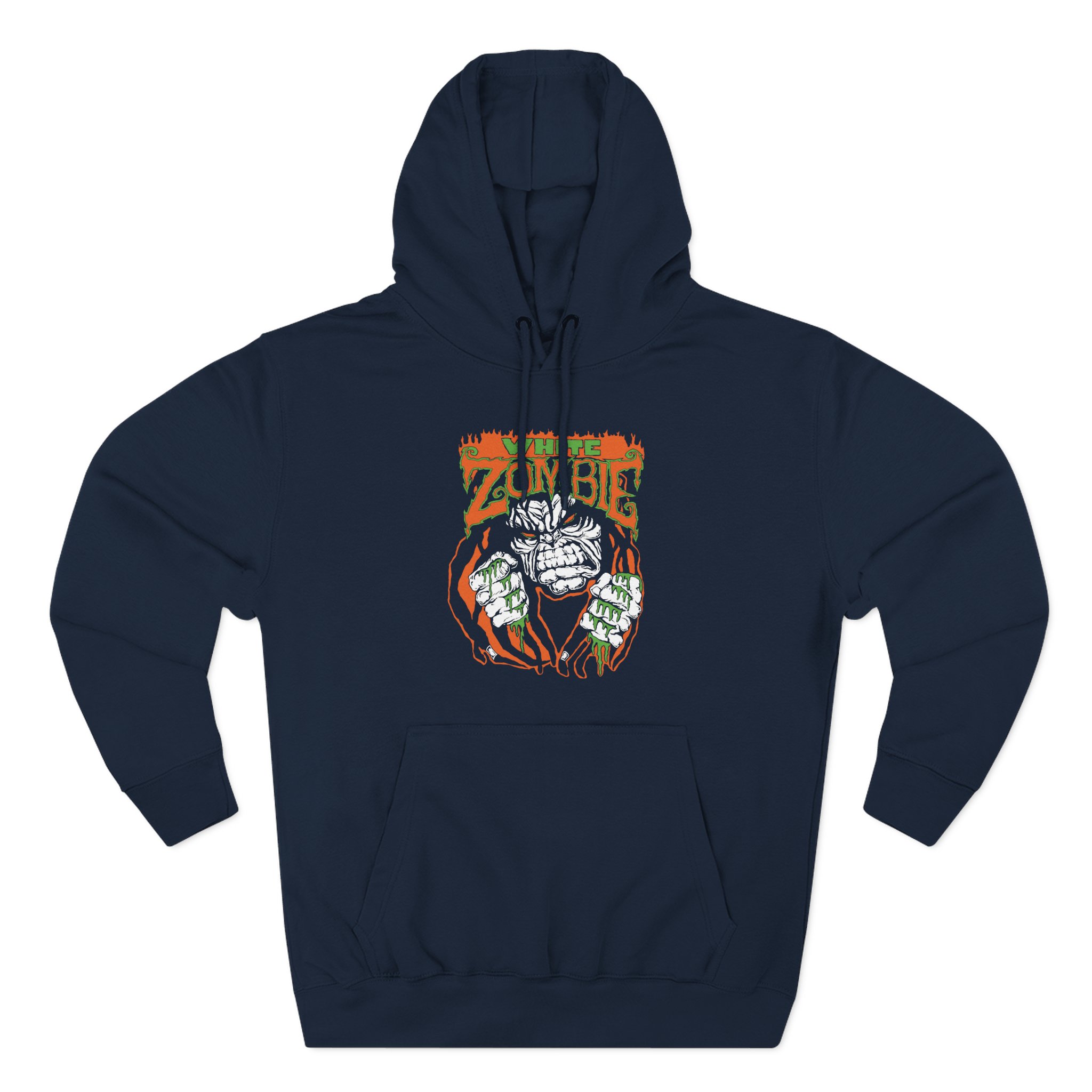 White Zombie Monster Lugosi Three-Panel Fleece Hoodie