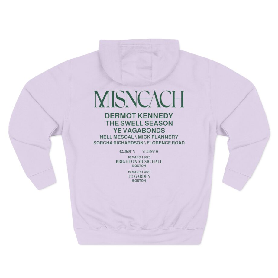 Dermot Kennedy Misneach Festival Event Three-Panel Fleece Hoodie