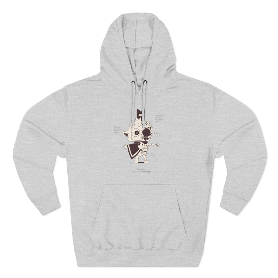 Cult of the Lamb Anatomy of the Lamb Three-Panel Fleece Hoodie